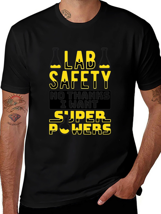 Lab Safety Super Powers T-Shirt - Black