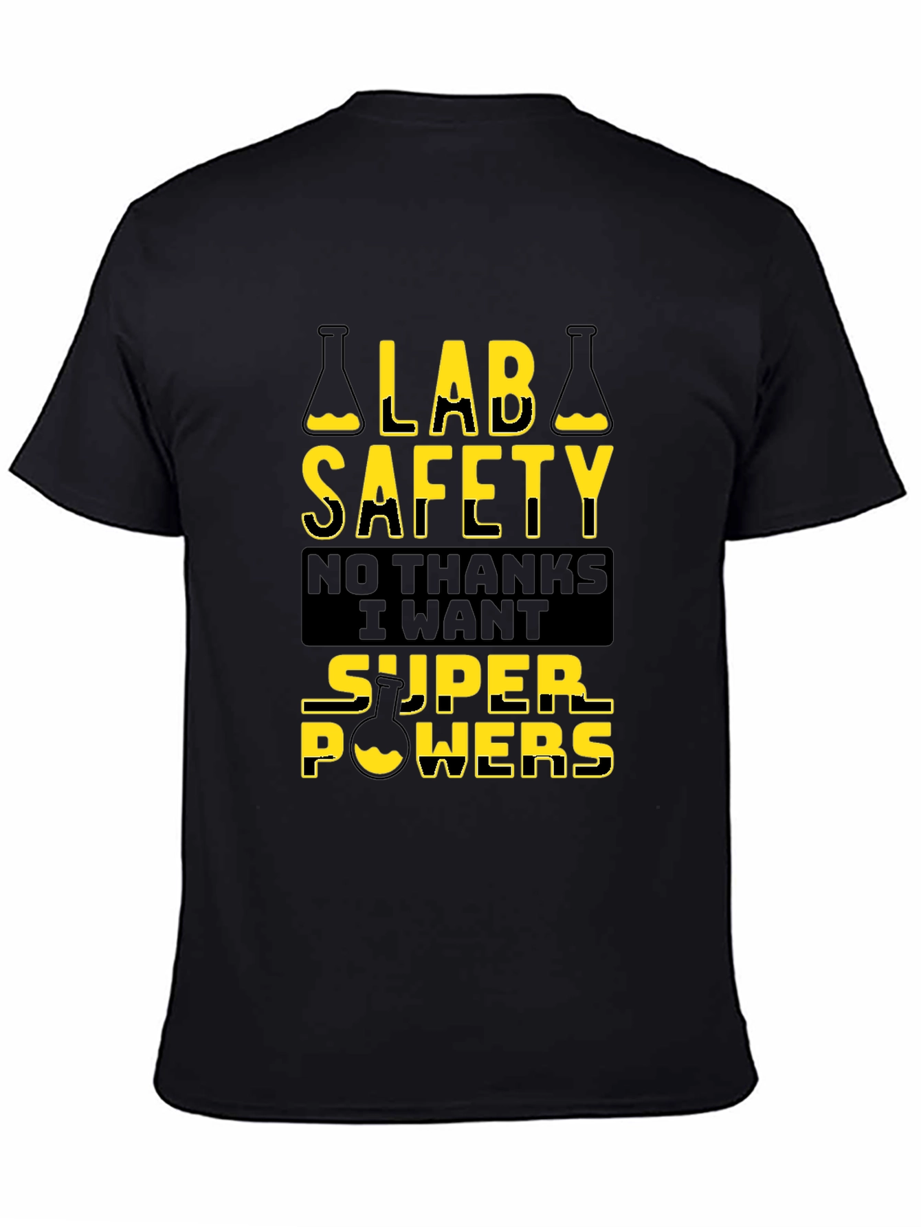 Lab Safety Super Powers T-Shirt - Black