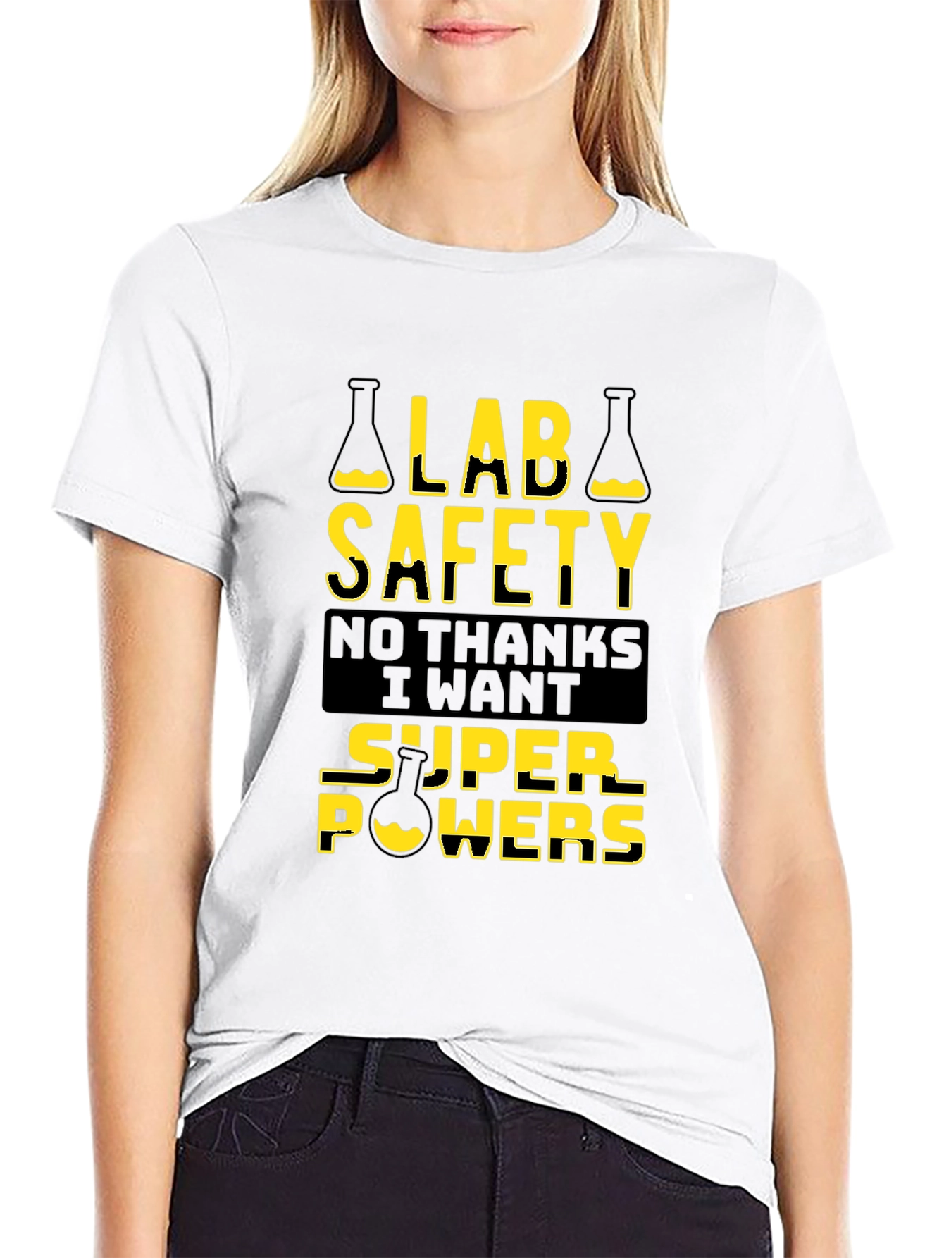 Lab Safety Super Powers T-Shirt - Black