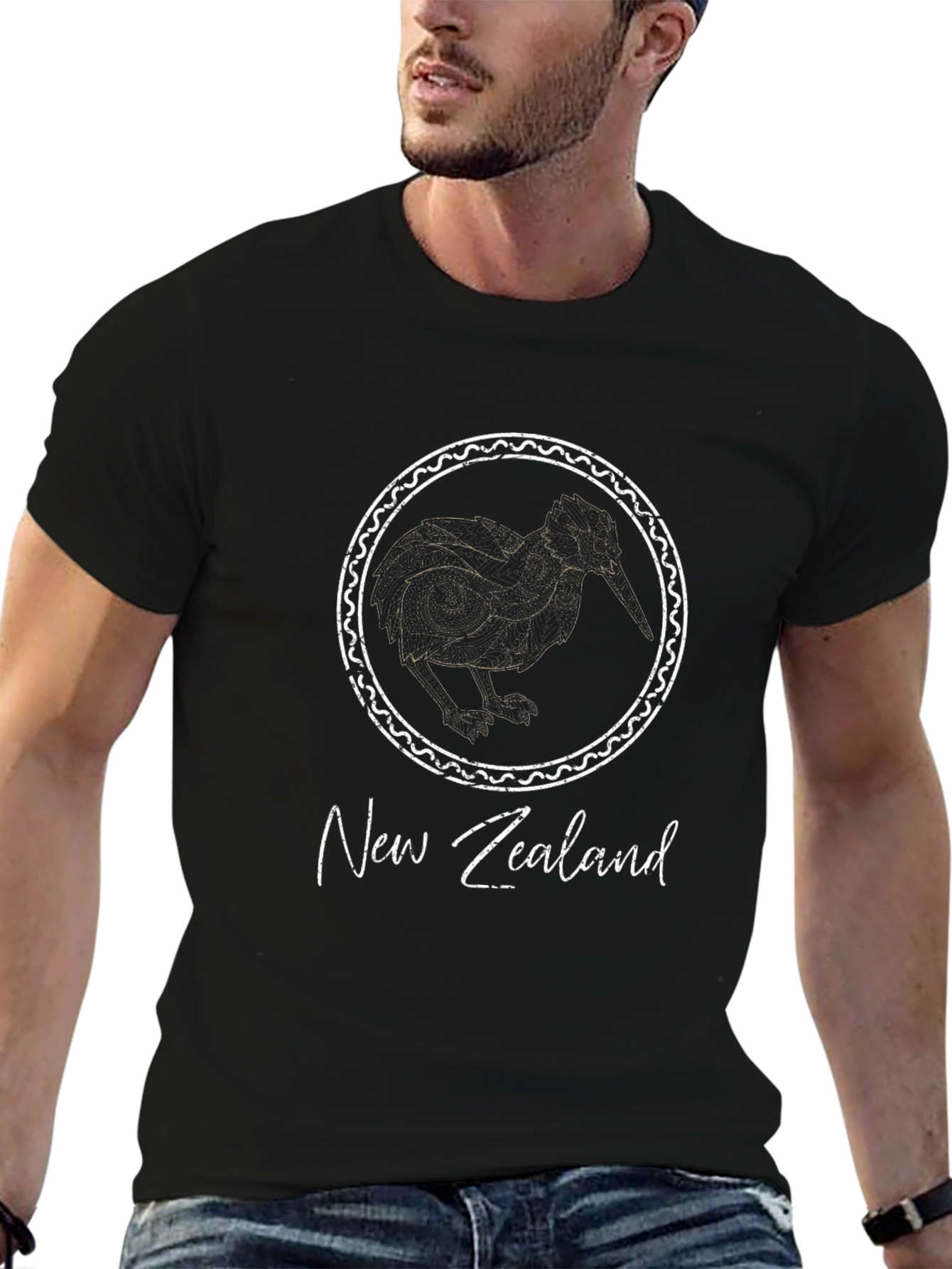 New Zealand Kiwi Bird Graphic T-Shirt