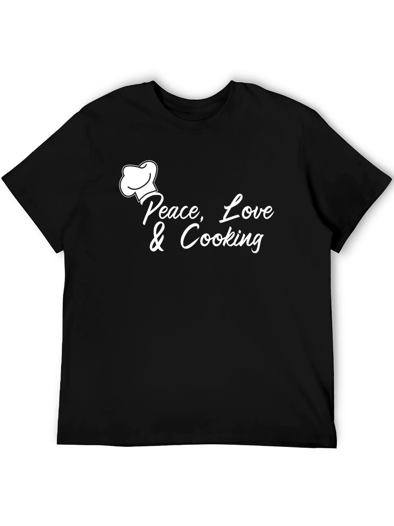 Peace Love & Cooking Graphic T-Shirt