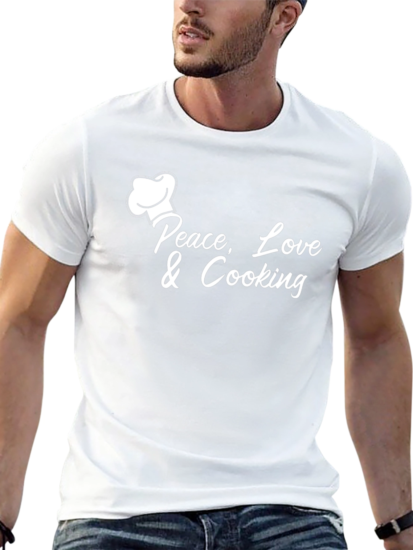 Peace Love & Cooking Graphic T-Shirt