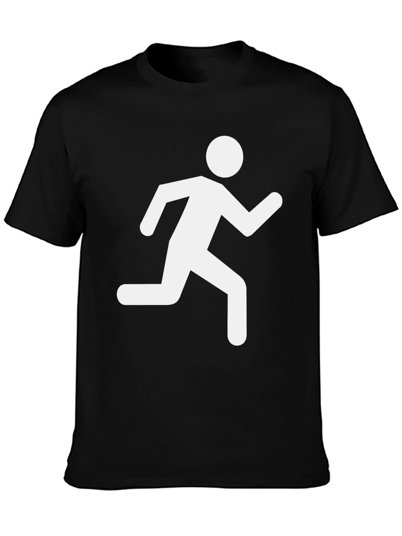 Black Running Man Graphic Tee