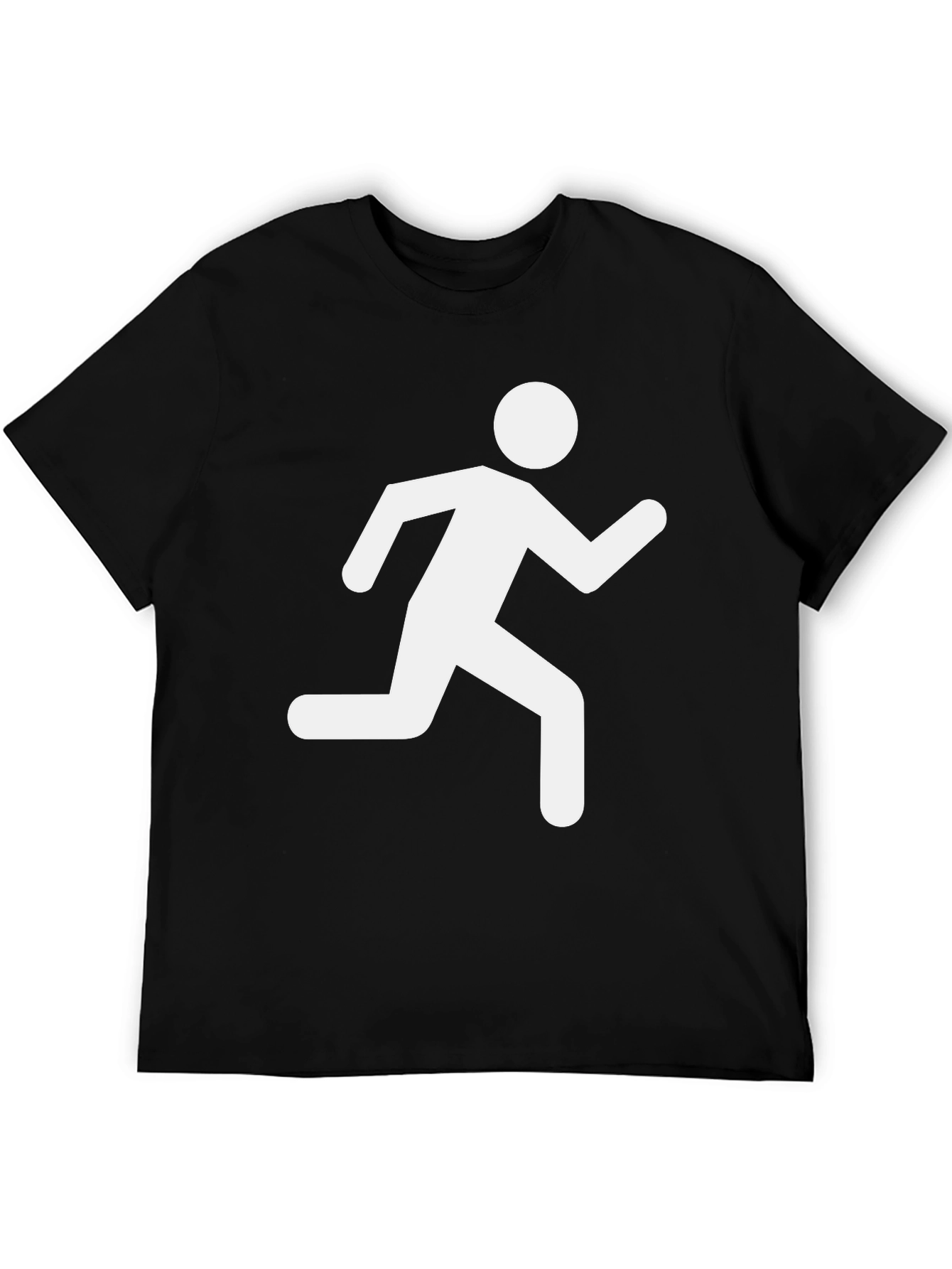 Black Running Man Graphic Tee