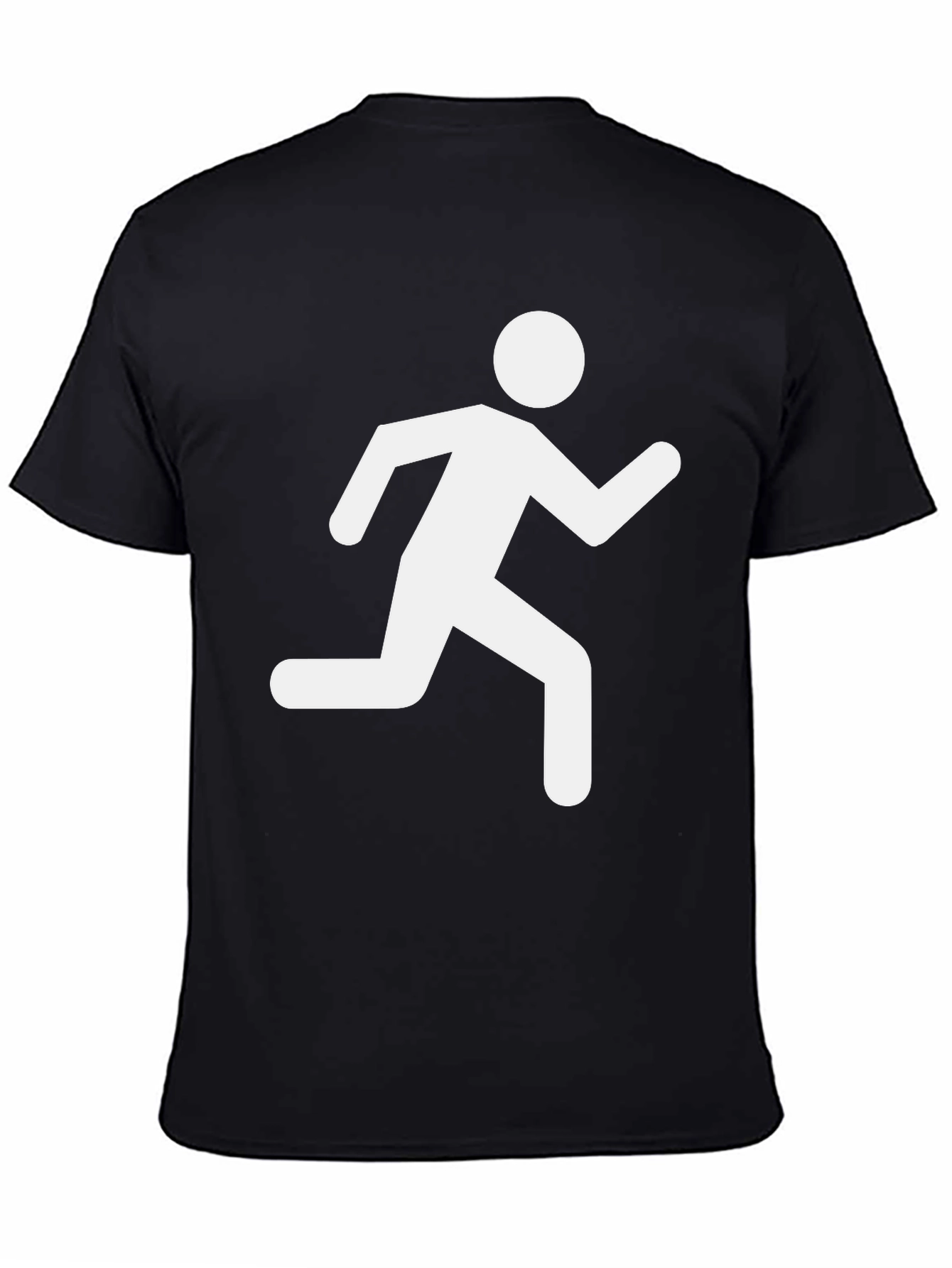 Black Running Man Graphic Tee