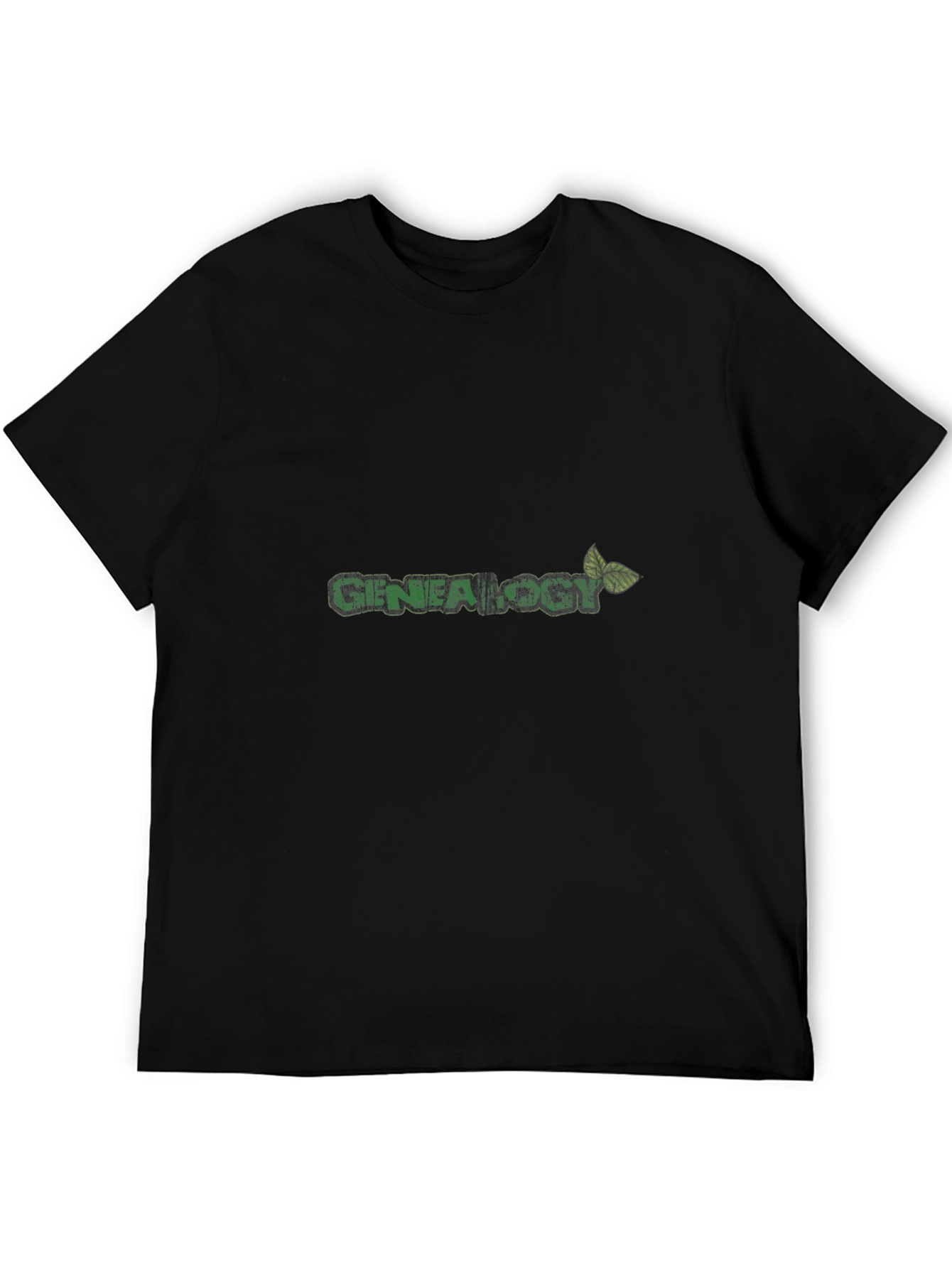 Genealogy T-Shirt - Green Leaf Design