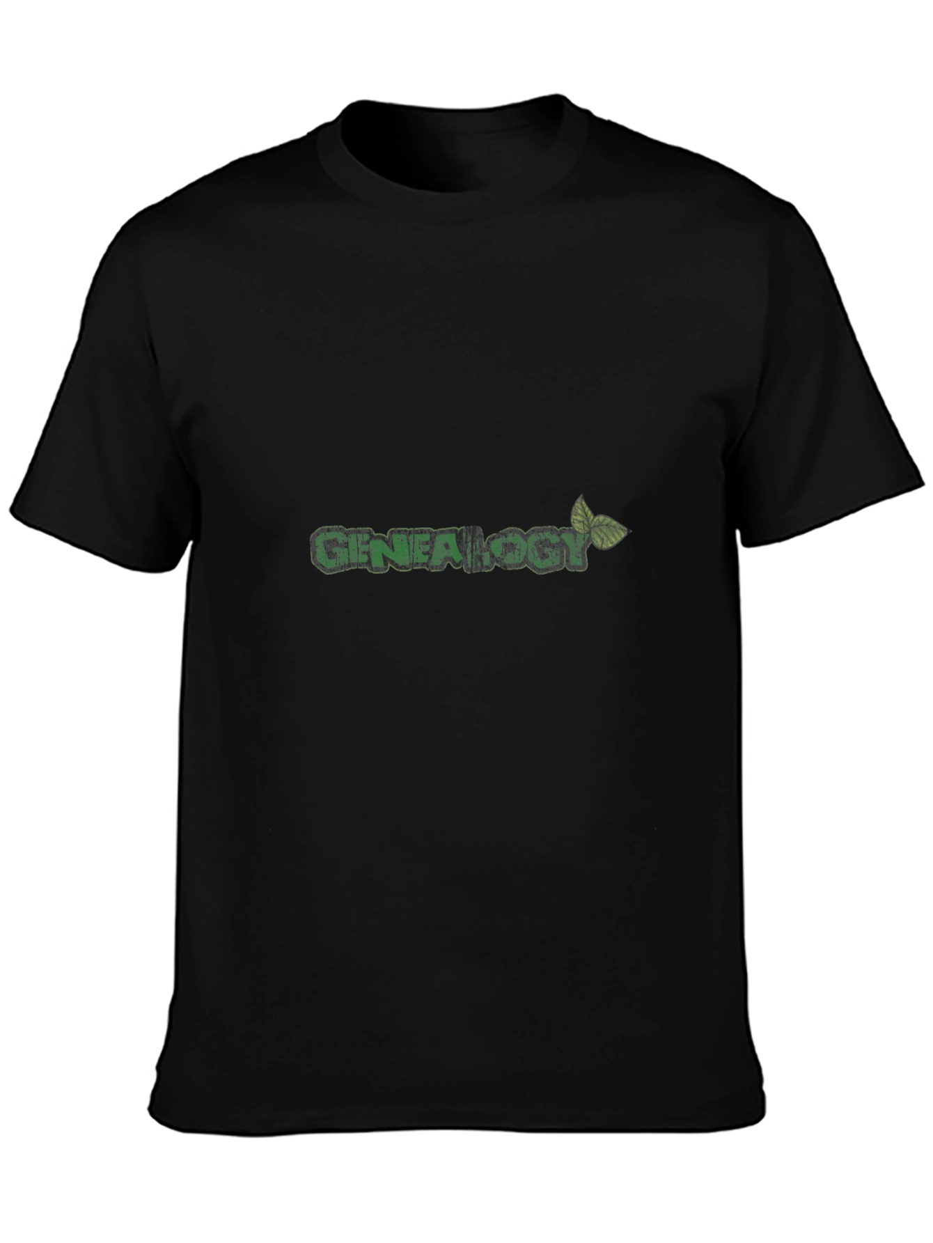 Genealogy T-Shirt - Green Leaf Design