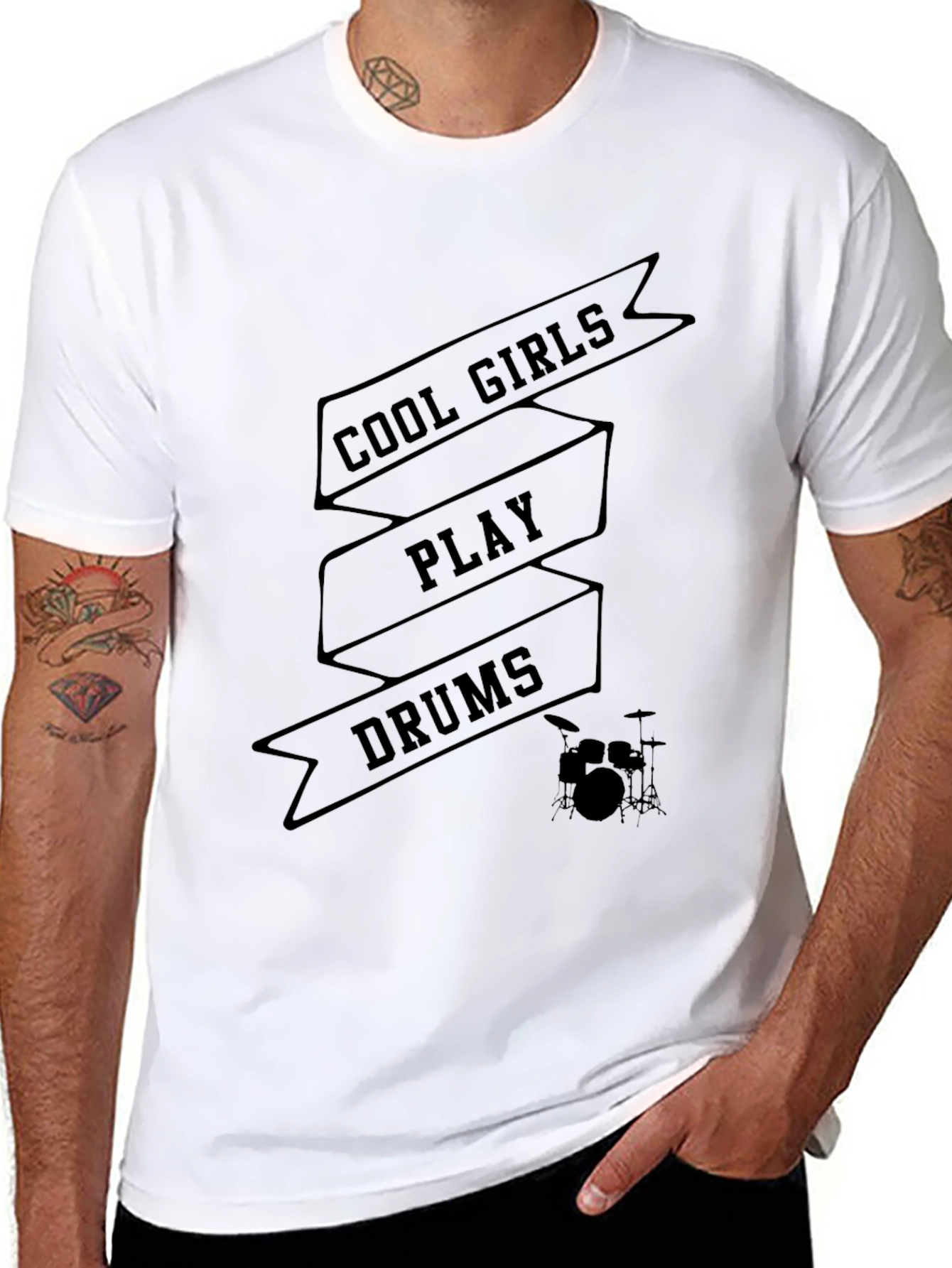 Cool Girls Play Drums T-Shirt