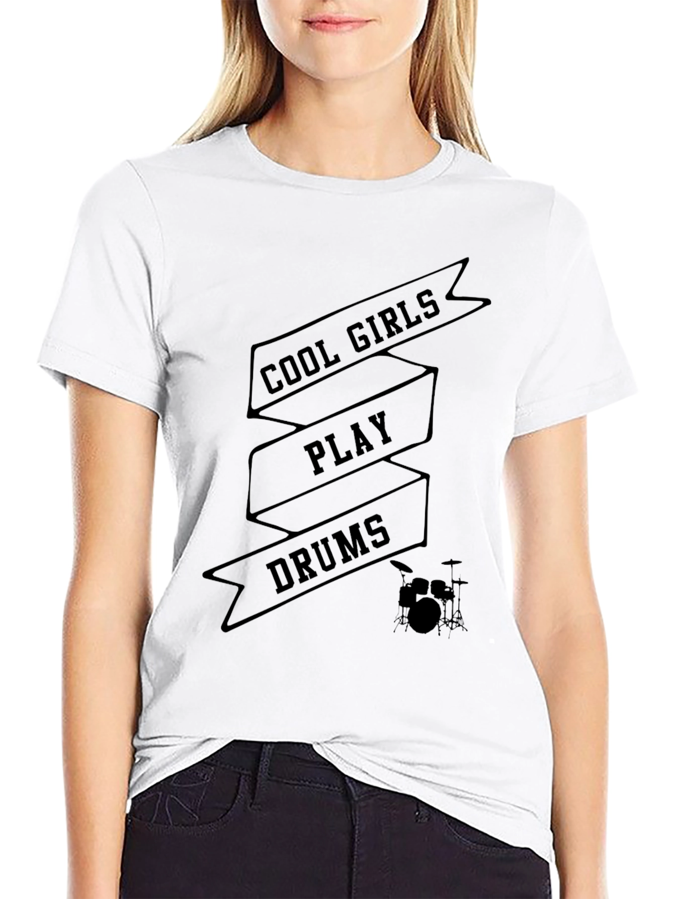 Cool Girls Play Drums T-Shirt