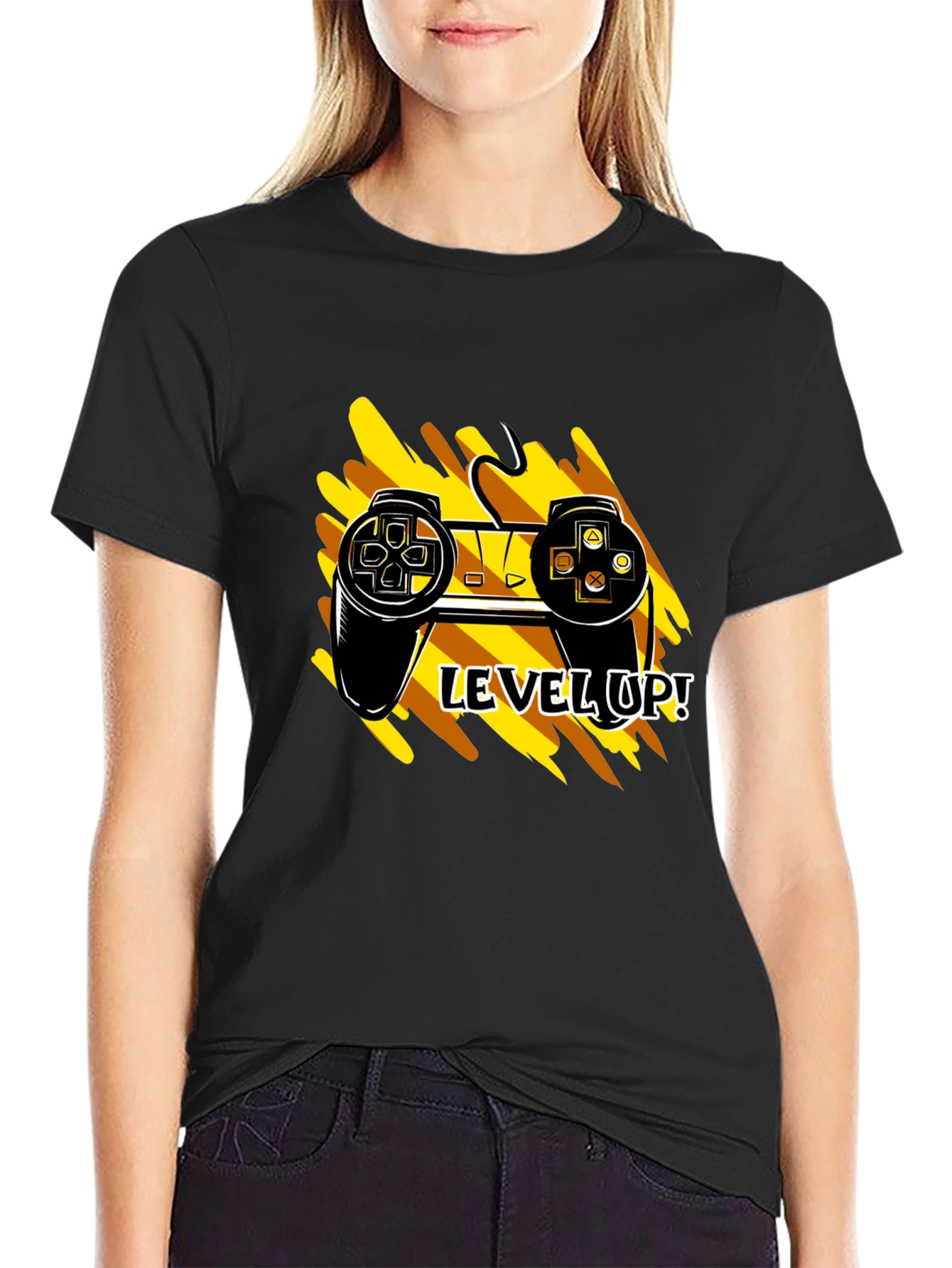 Level Up Gamer T-Shirt - Black