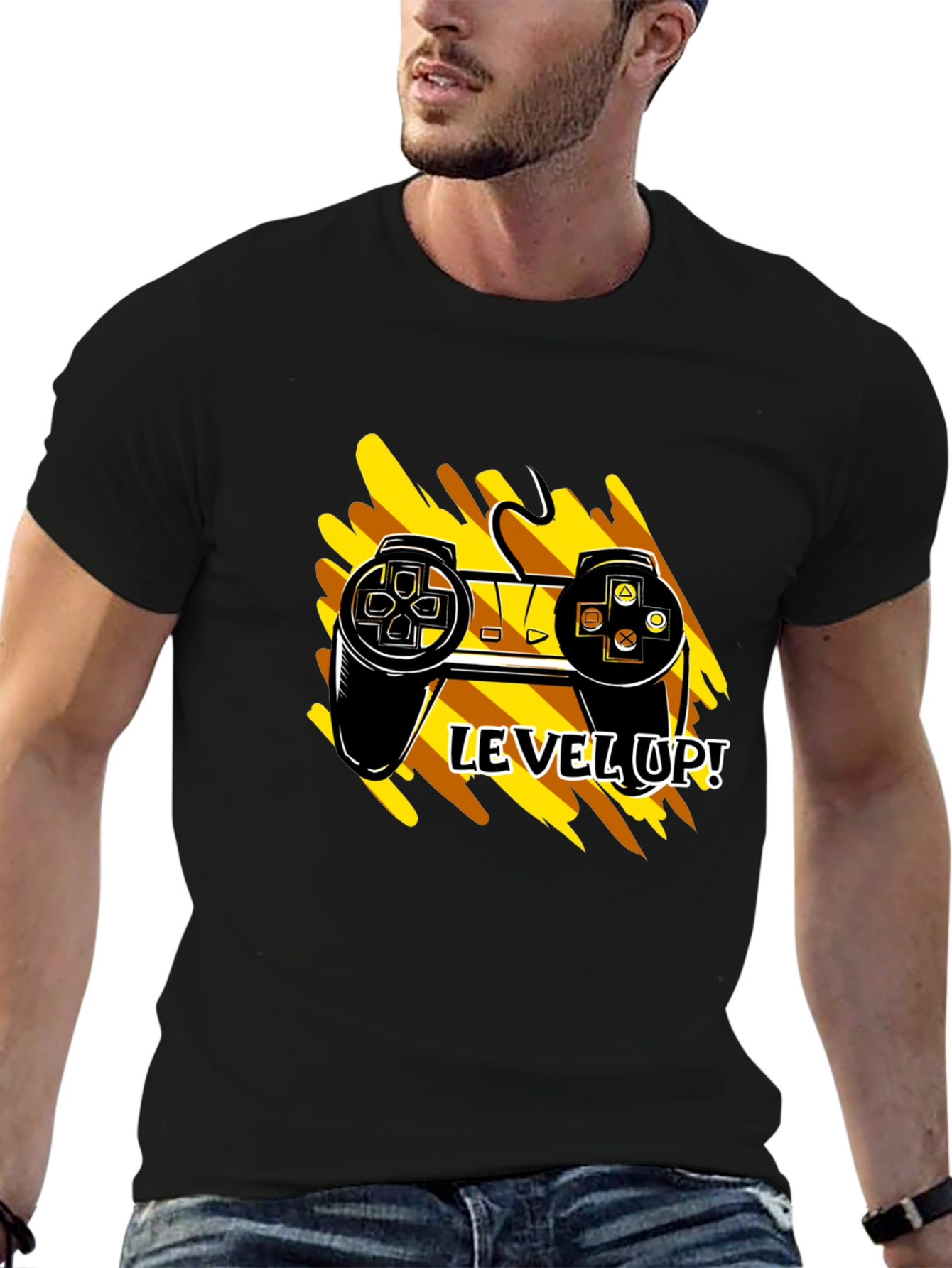 Level Up Gamer T-Shirt - Black