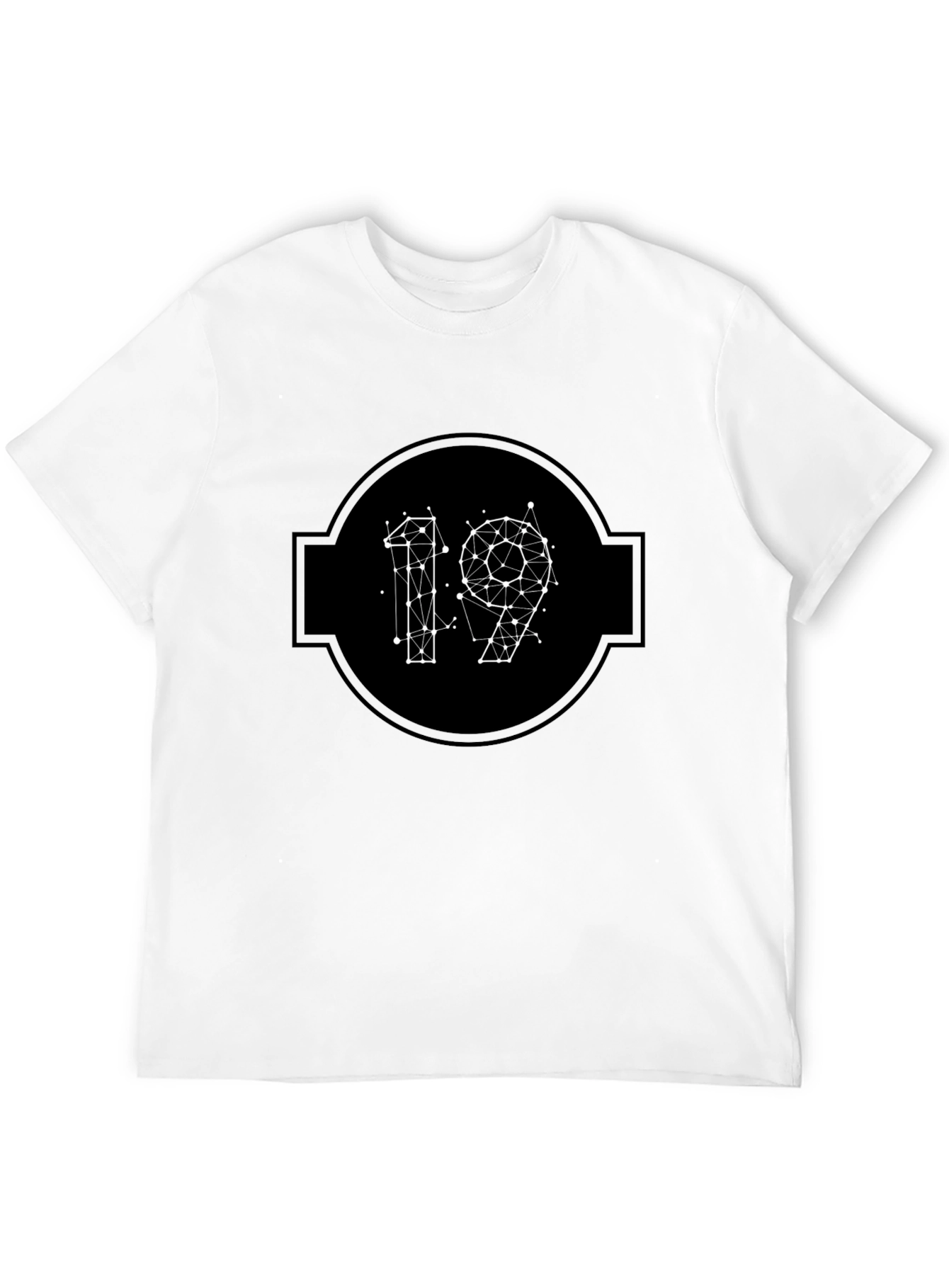 Abstract 19 Graphic Tee - Black
