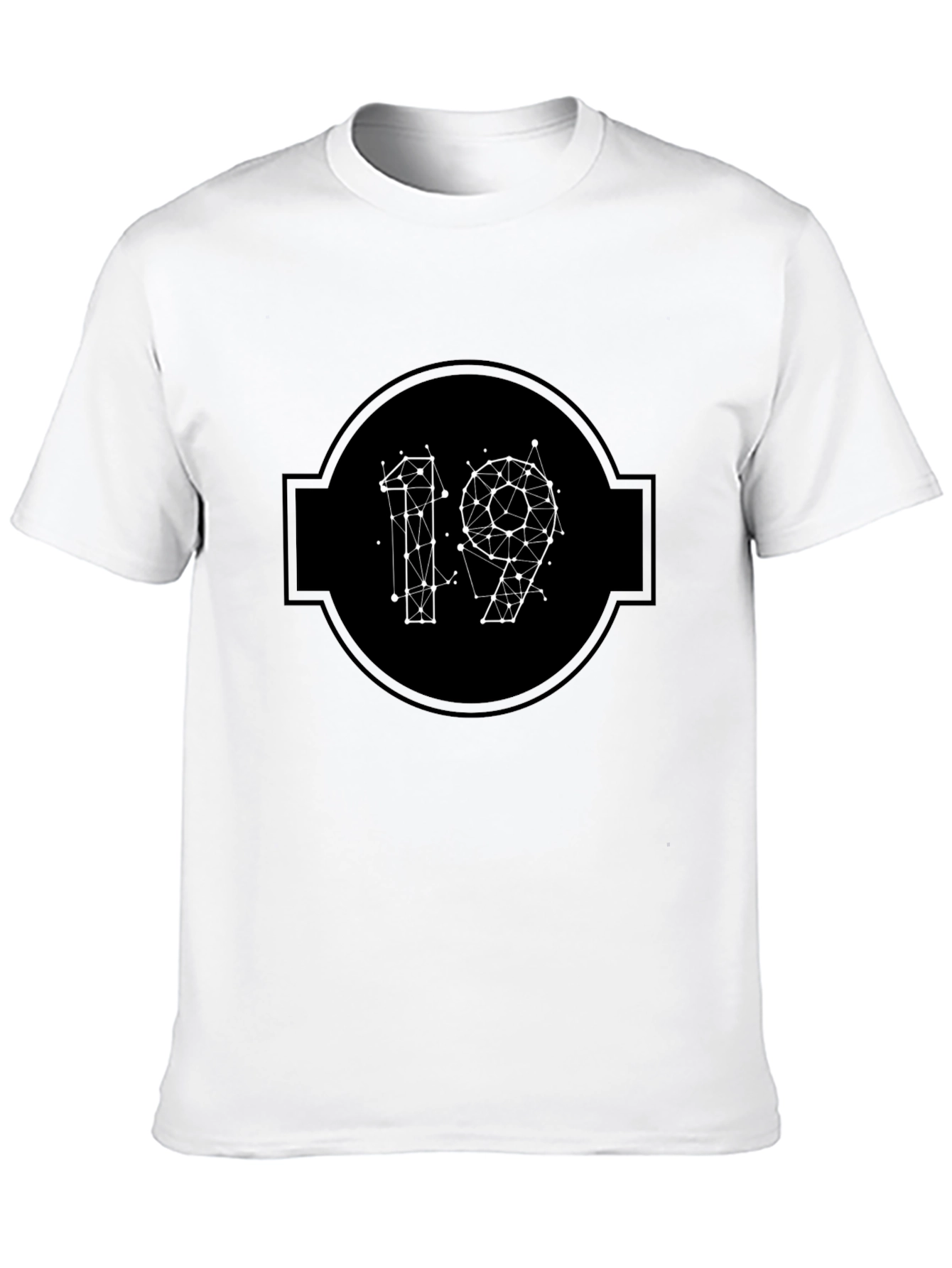 Abstract 19 Graphic Tee - Black