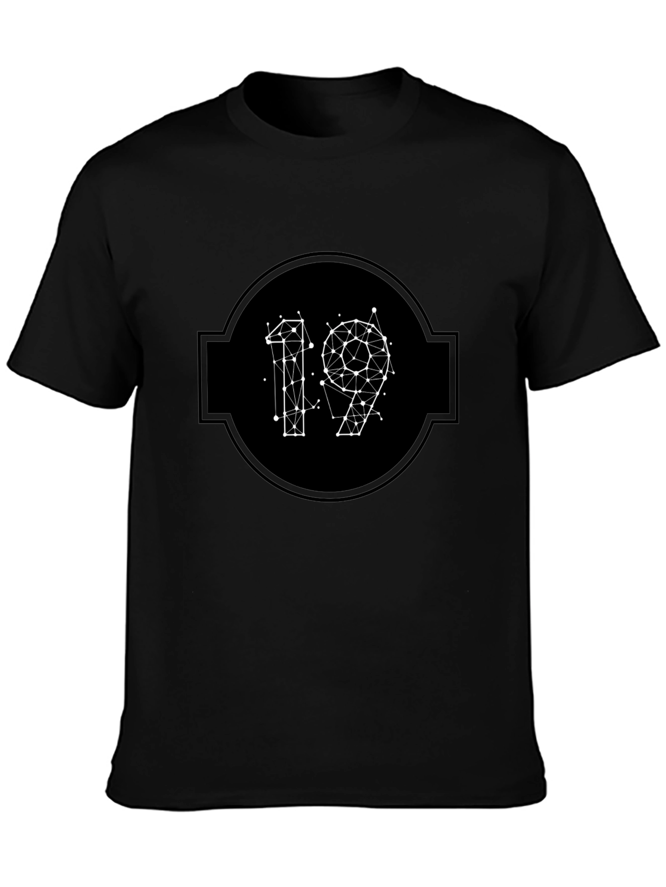Abstract 19 Graphic Tee - Black