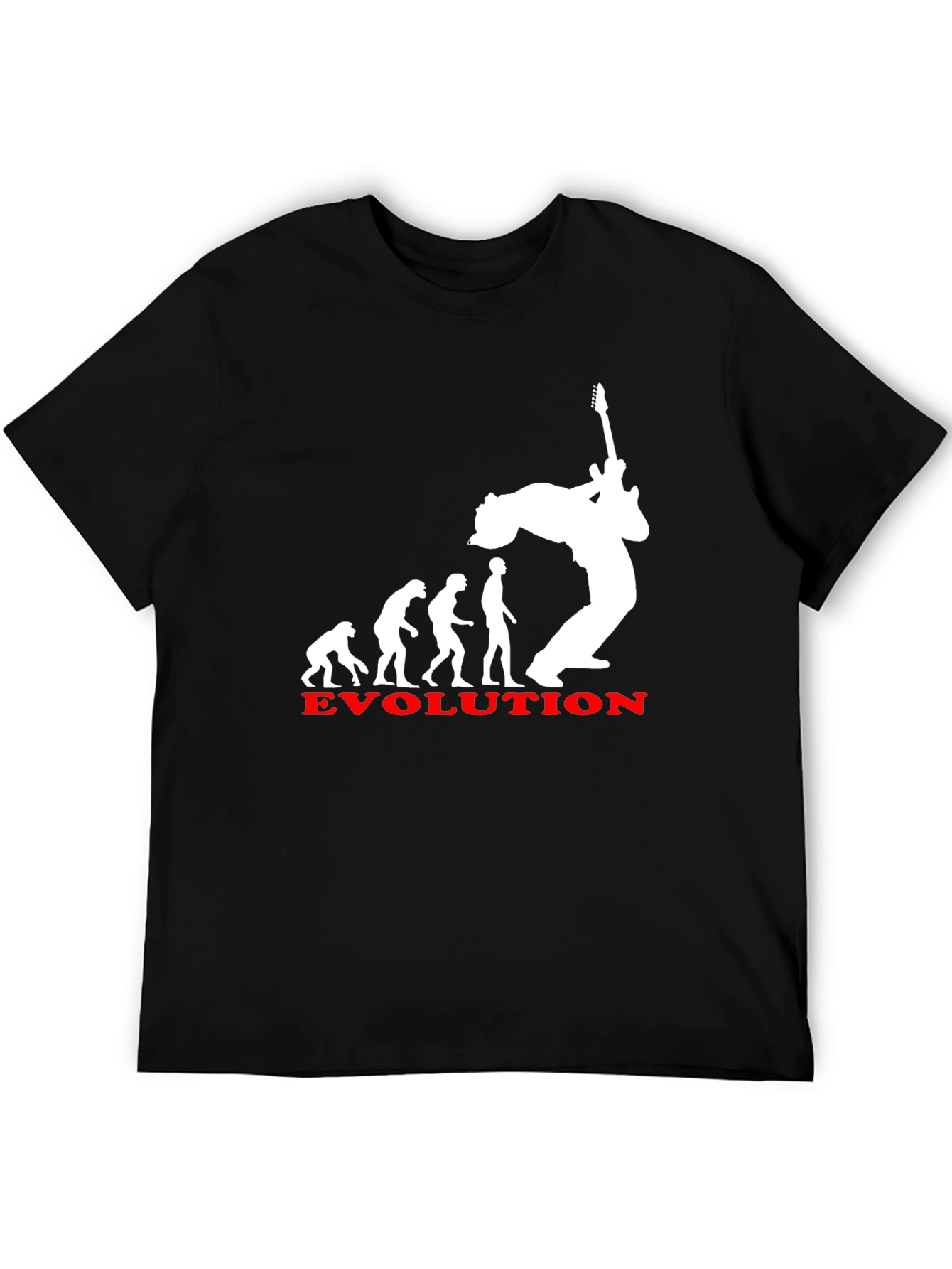 Evolution of Rock T-Shirt - Black Cotton Tee