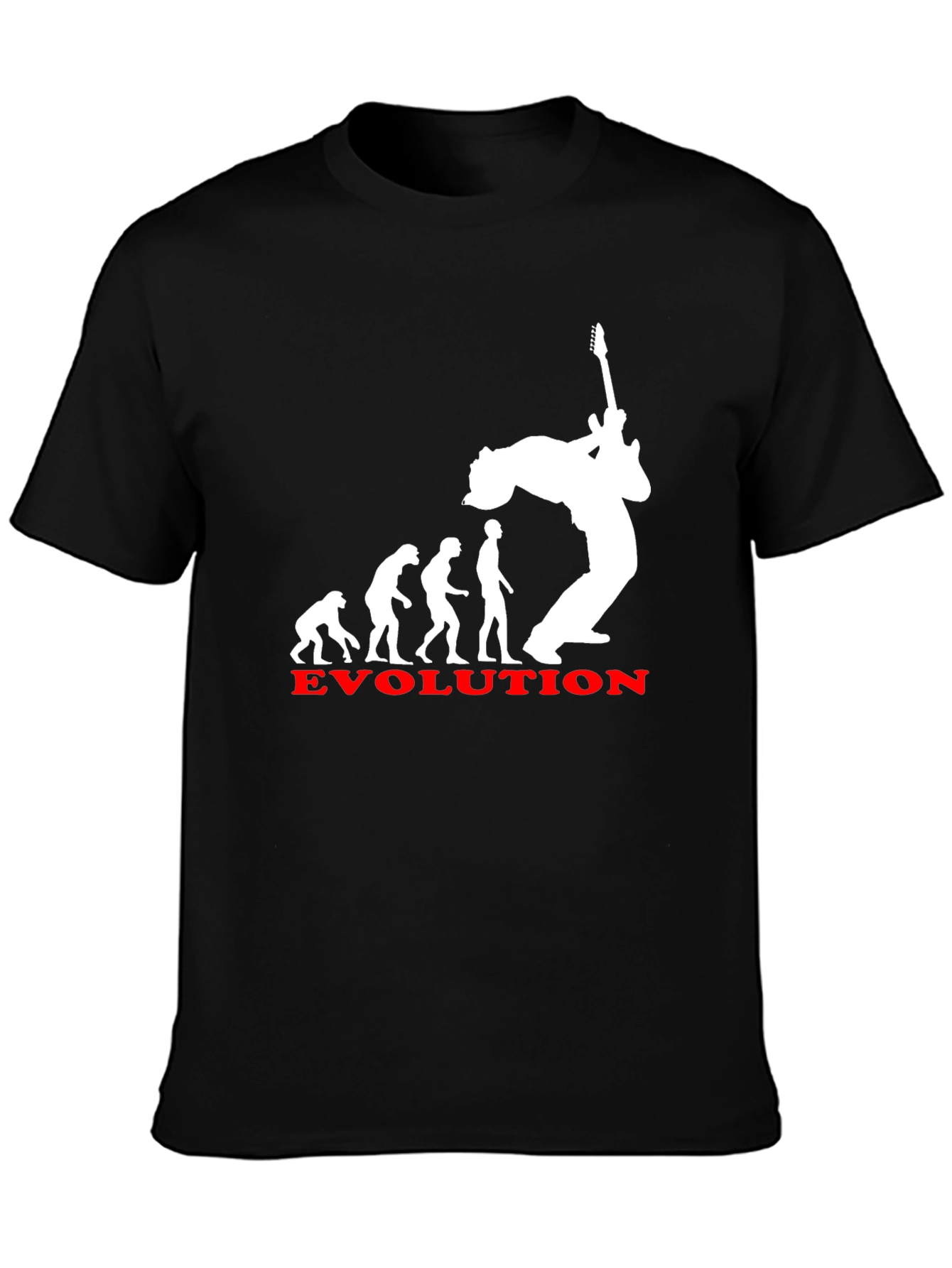 Evolution of Rock T-Shirt - Black Cotton Tee