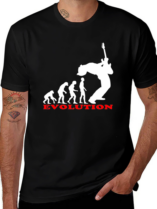 Evolution of Rock T-Shirt - Black Cotton Tee
