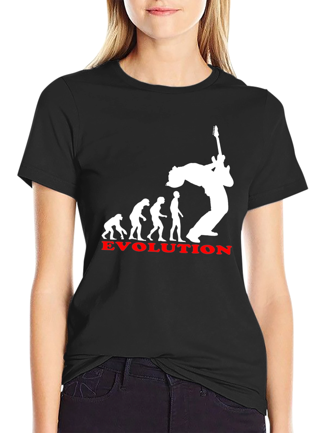 Evolution of Rock T-Shirt - Black Cotton Tee