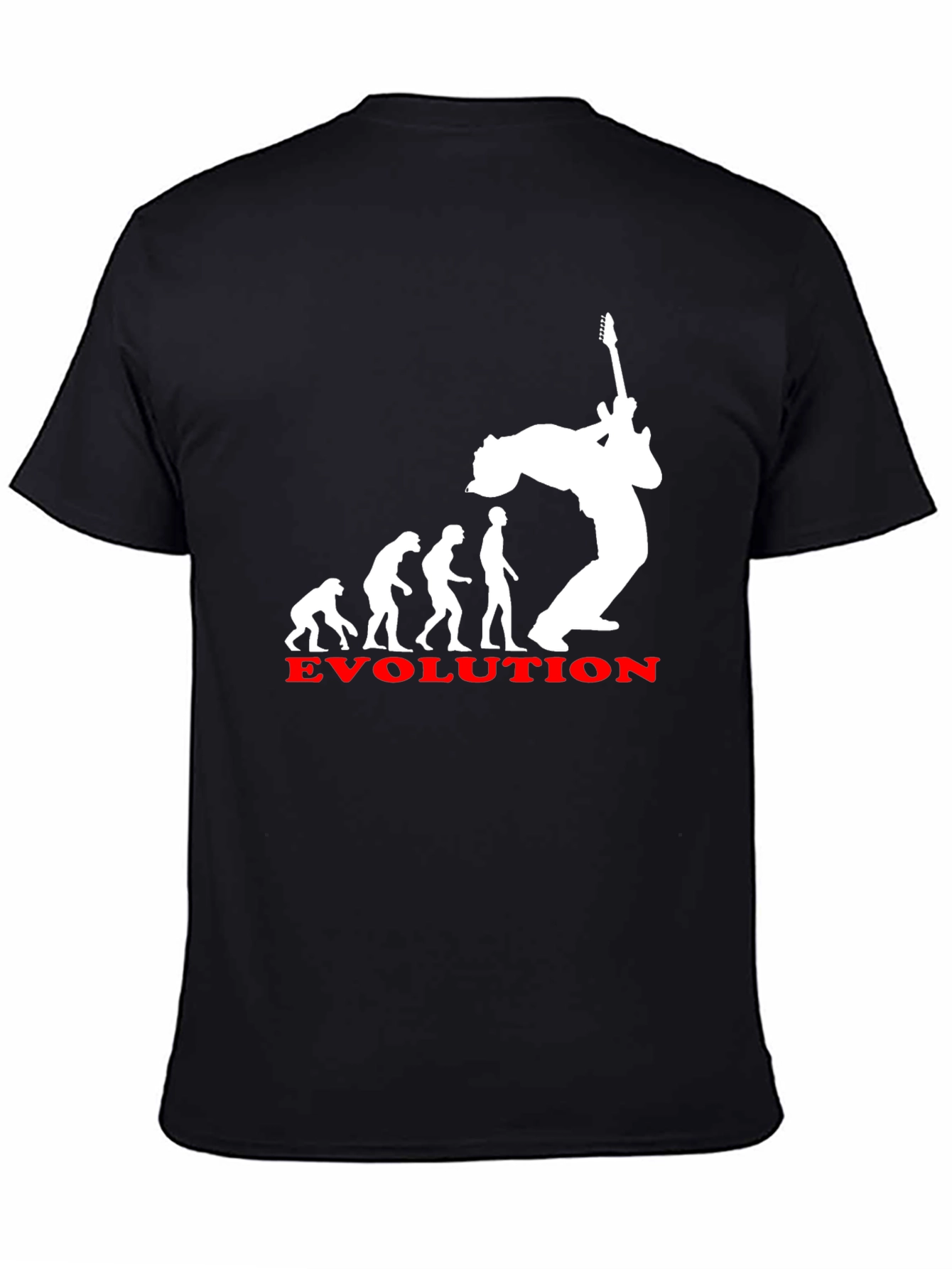Evolution of Rock T-Shirt - Black Cotton Tee
