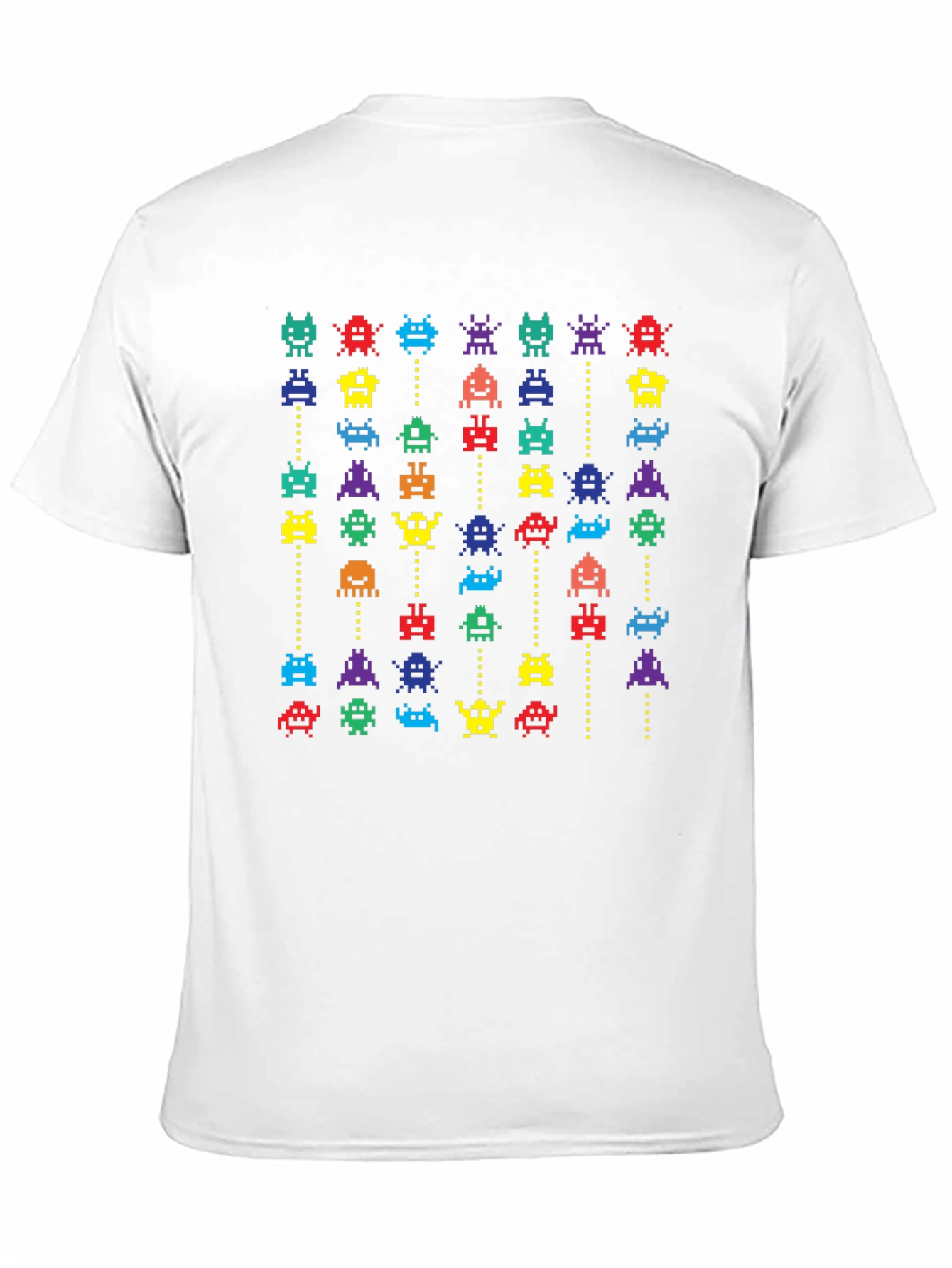 Retro Arcade T-Shirt - Pixelated Invaders Design