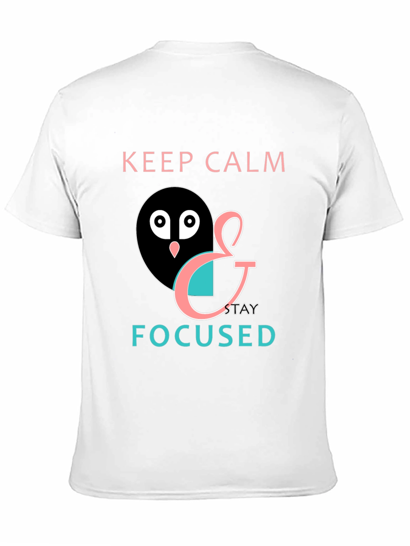 Keep Calm & Stay Focused Mens Black Graphic Tee