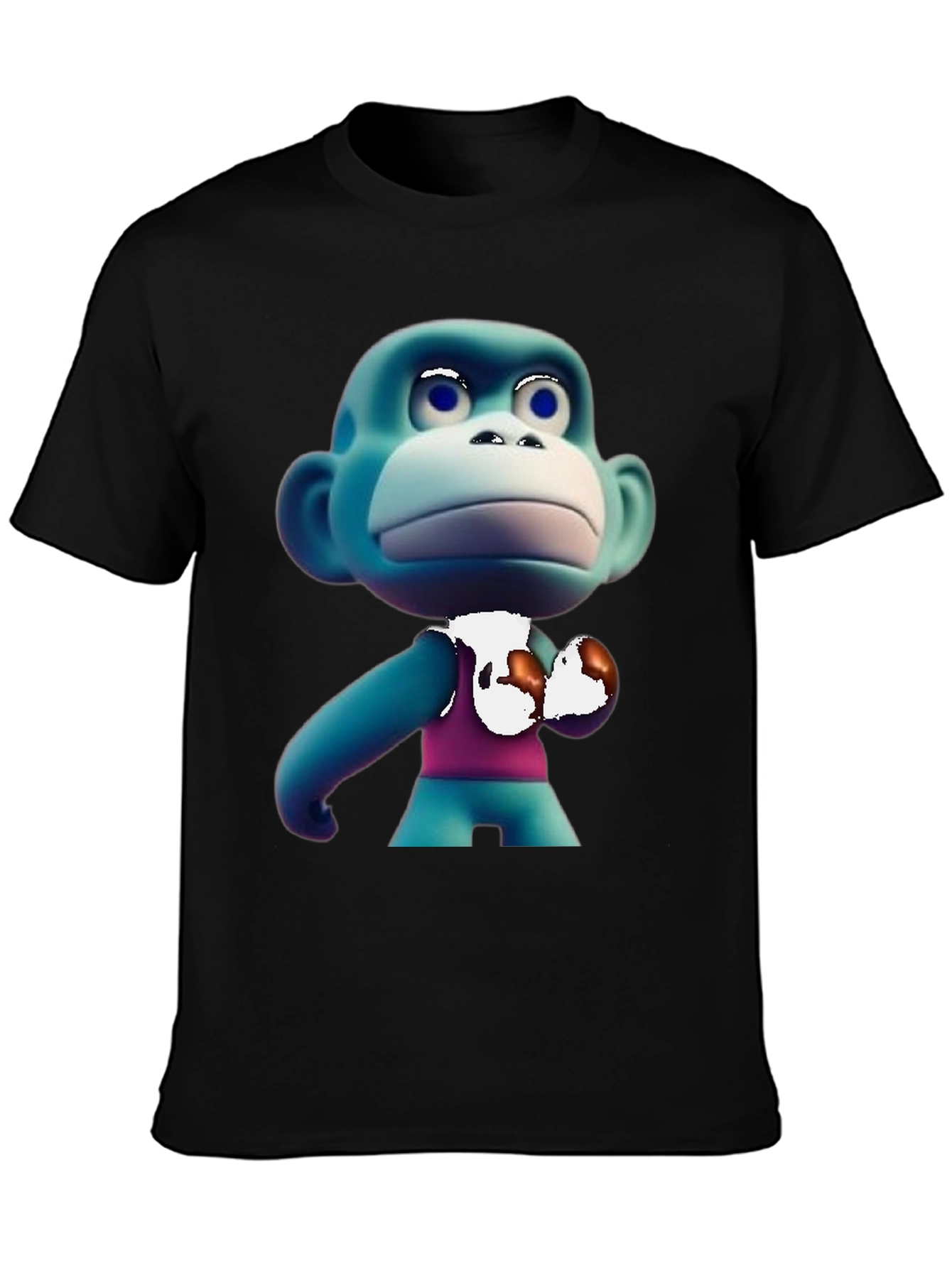Cartoon Monkey Boxer T-Shirt