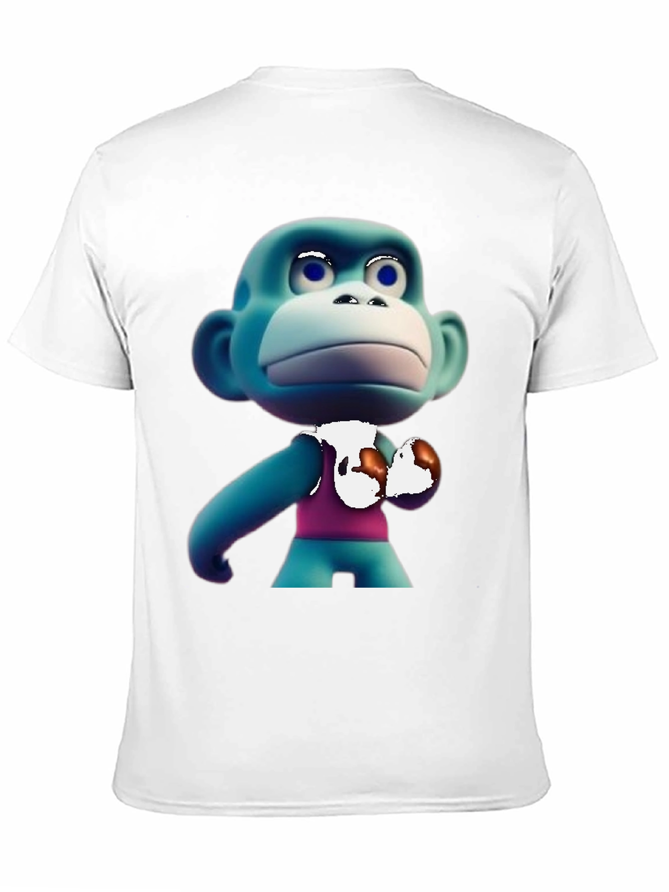 Cartoon Monkey Boxer T-Shirt