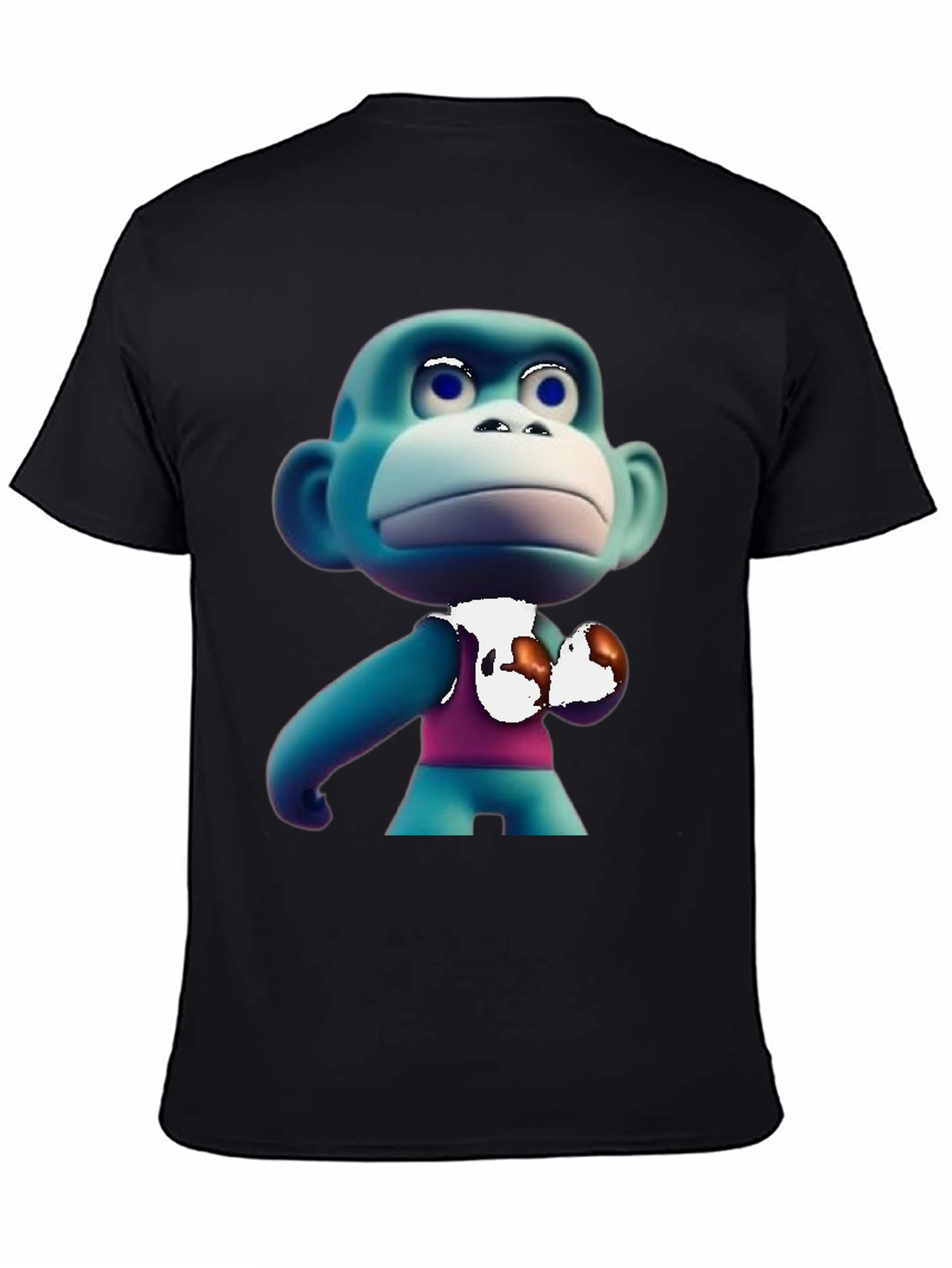 Cartoon Monkey Boxer T-Shirt