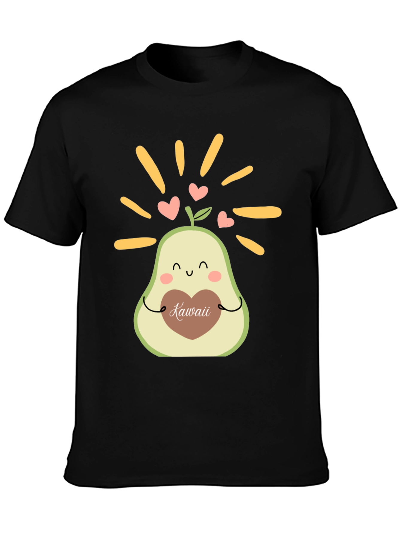 Kawaii Avocado Graphic Tee - Cute & Stylish T-Shirt