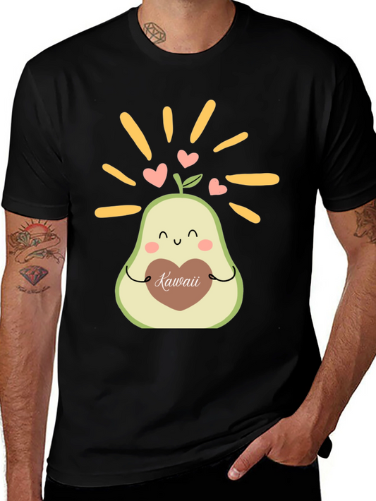 Kawaii Avocado Graphic Tee - Cute & Stylish T-Shirt
