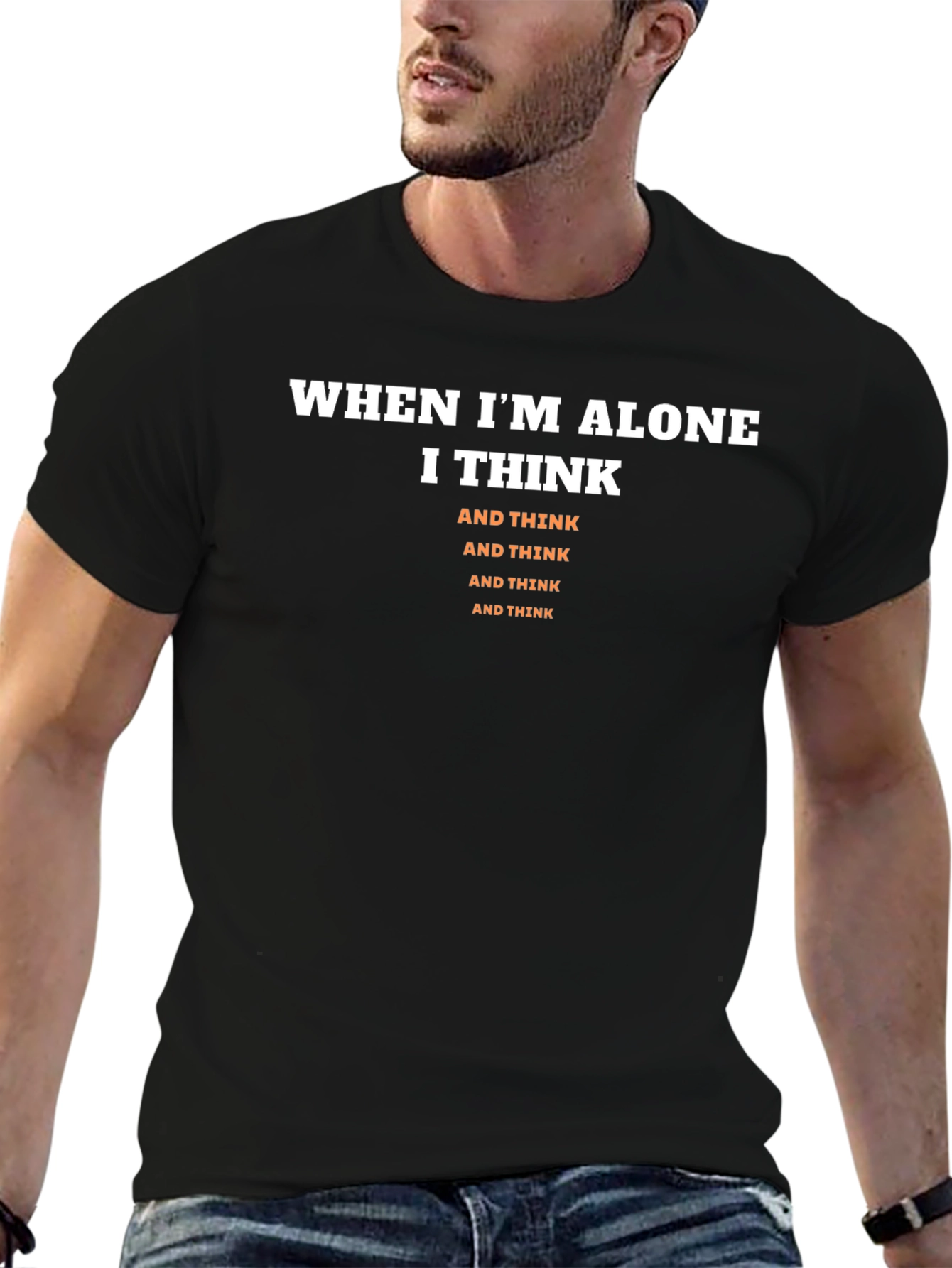 Alone I Think Graphic Tee