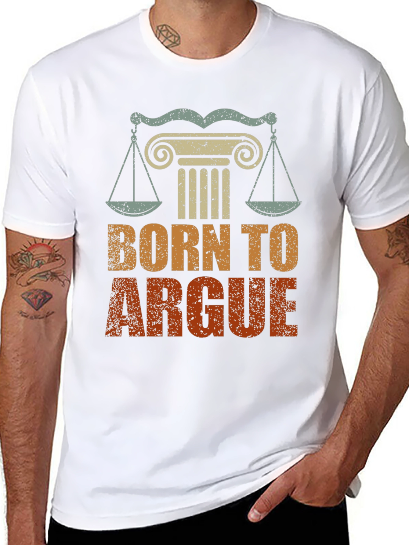 Born To Argue Graphic Tee - Lawyer Gift