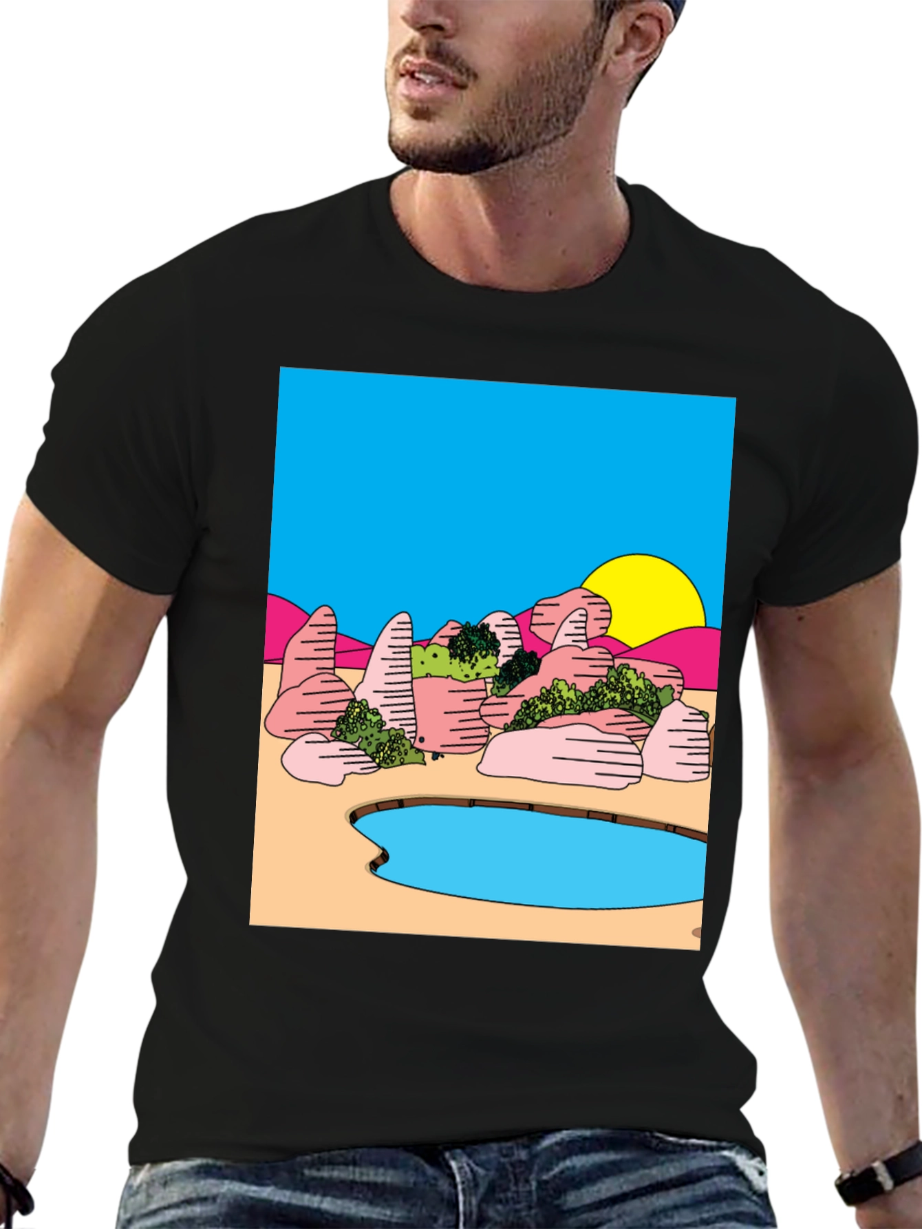 Surreal Landscape Graphic Tee