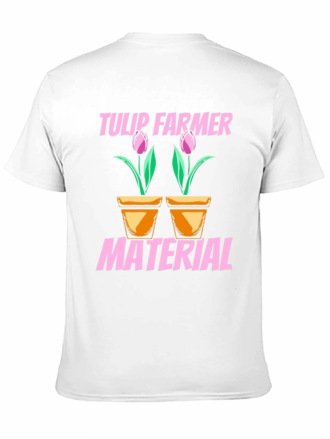 Tulip Farmer Material Black Graphic T-Shirt