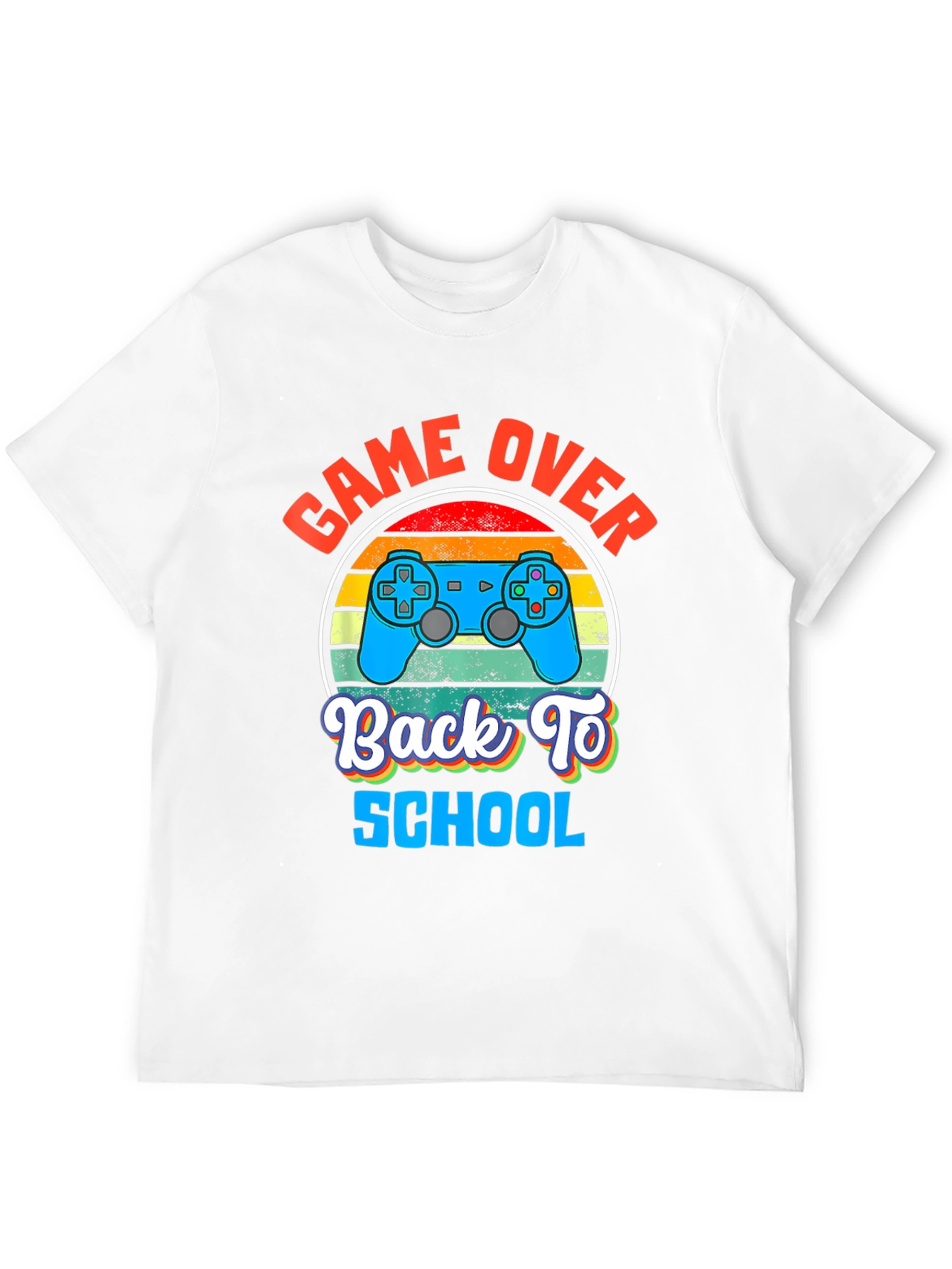 Game Over Back To School Black T-Shirt