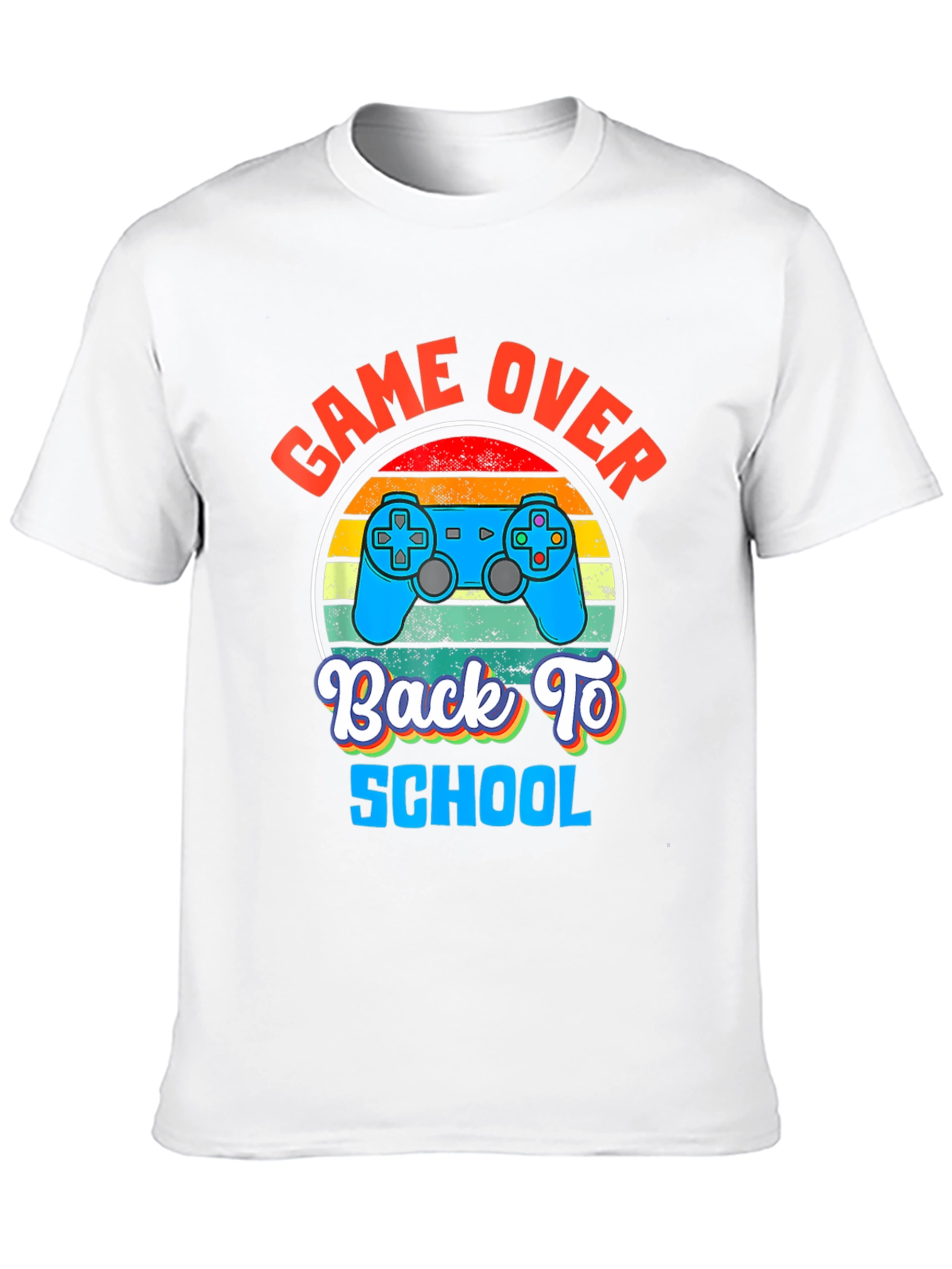 Game Over Back To School Black T-Shirt