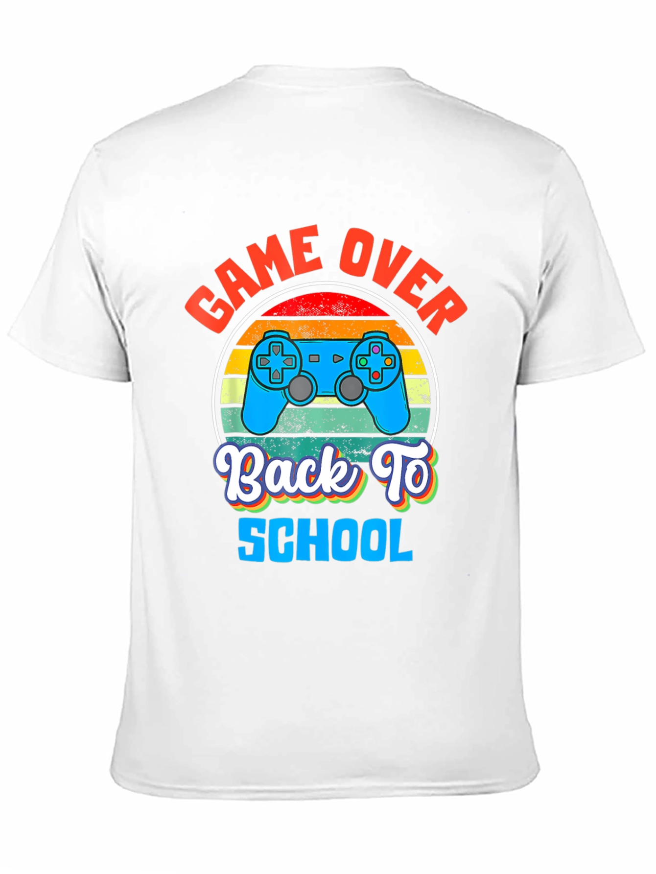 Game Over Back To School Black T-Shirt