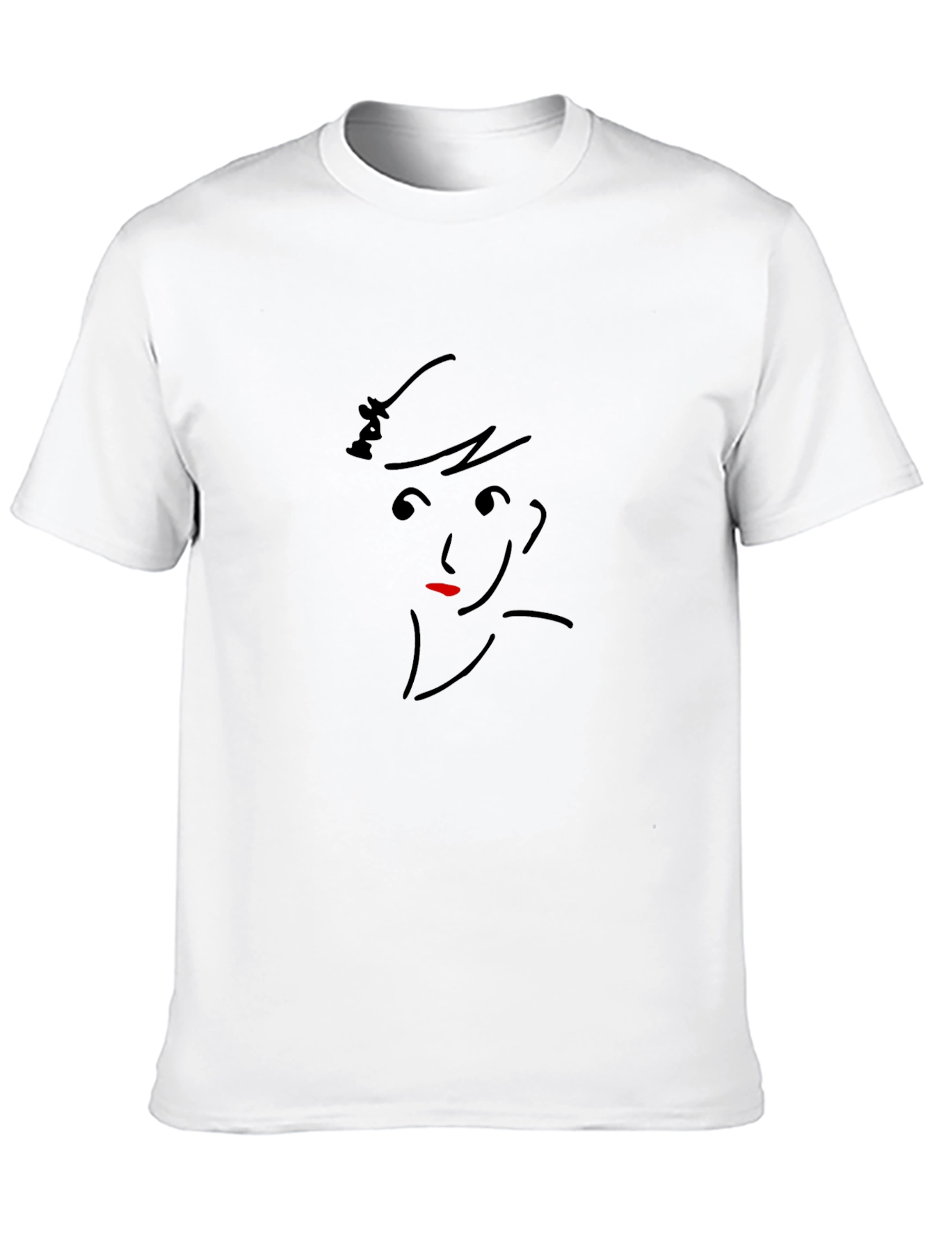 Minimalist Sketch Tee - Black Unisex T-Shirt