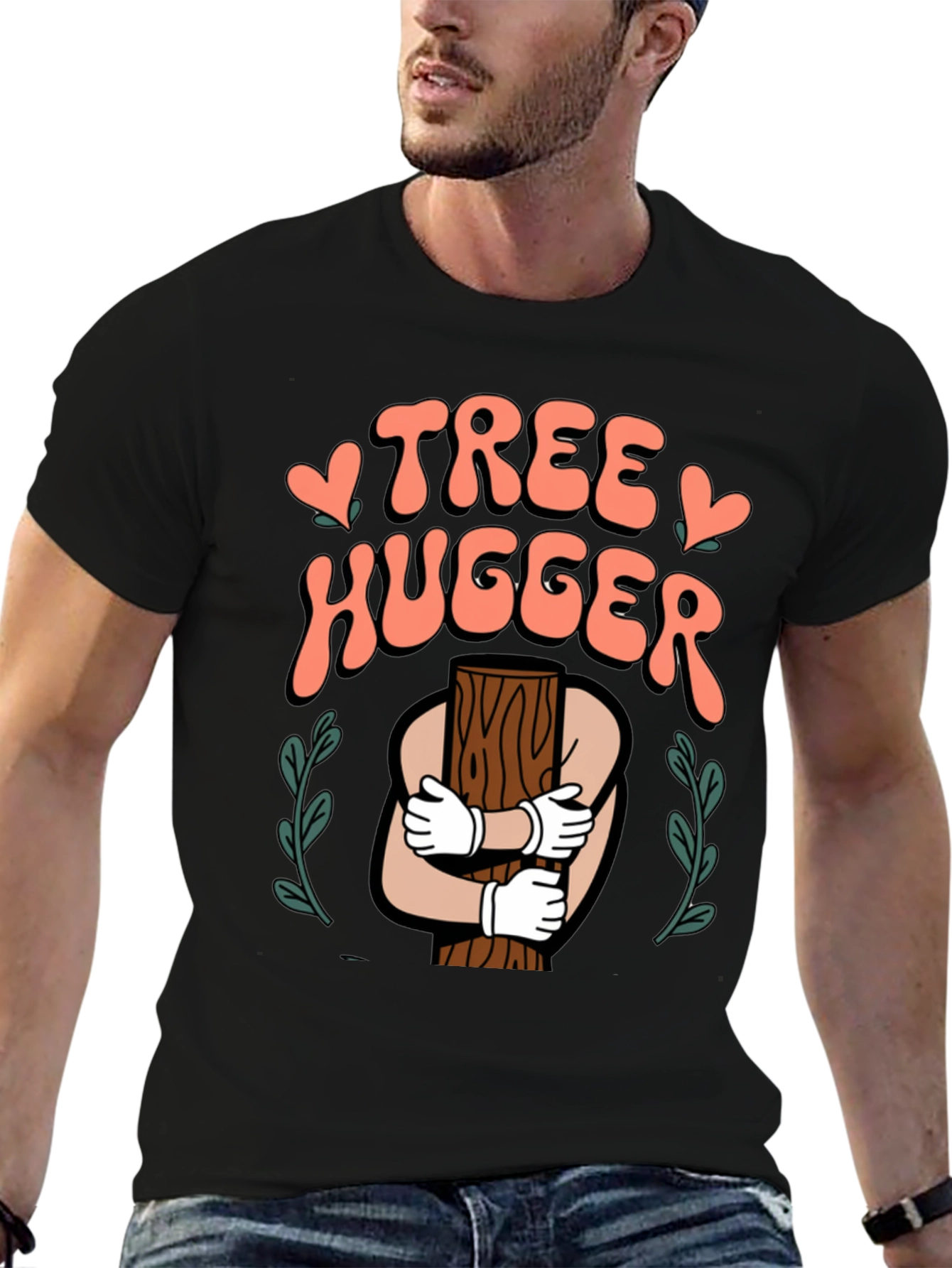 Tree Hugger Graphic T-Shirt - Nature Lover Tee