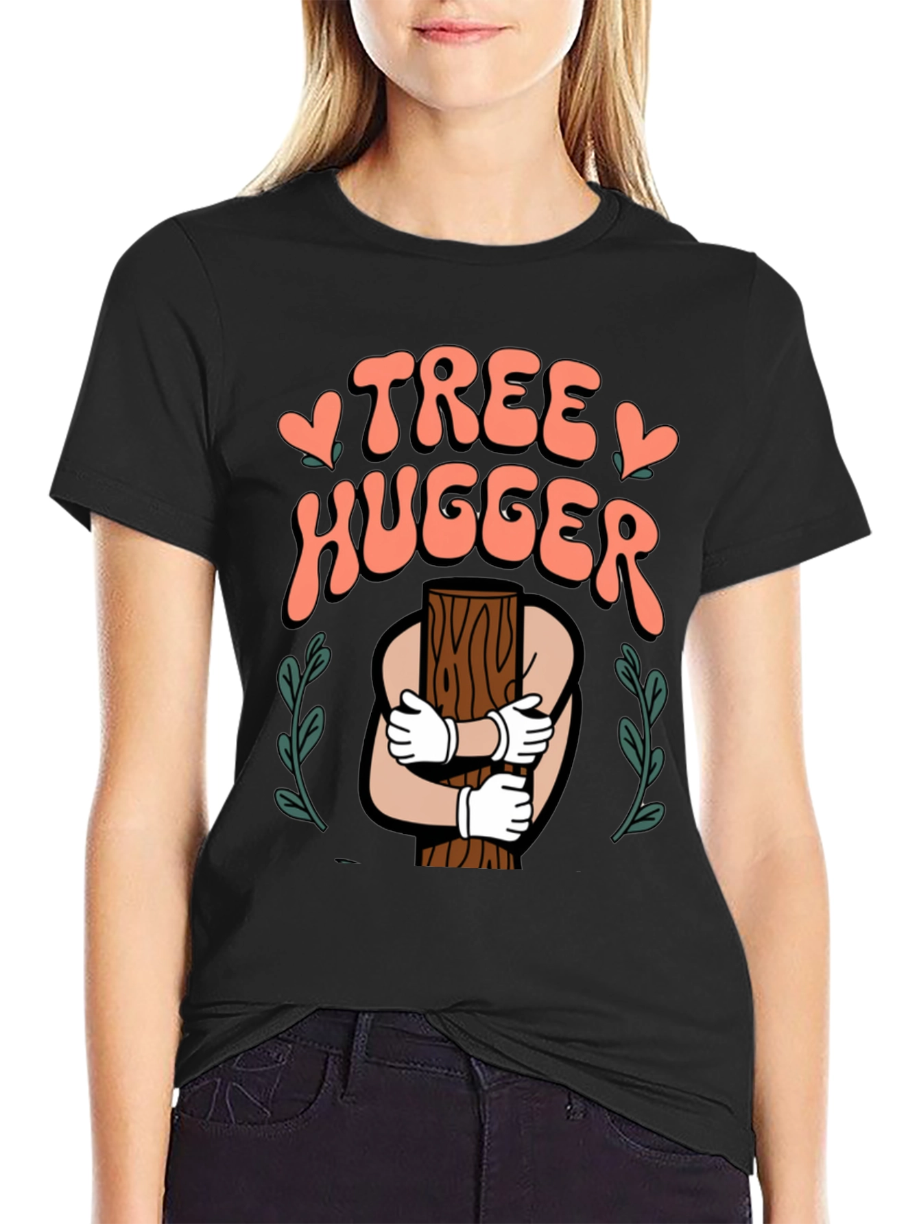 Tree Hugger Graphic T-Shirt - Nature Lover Tee