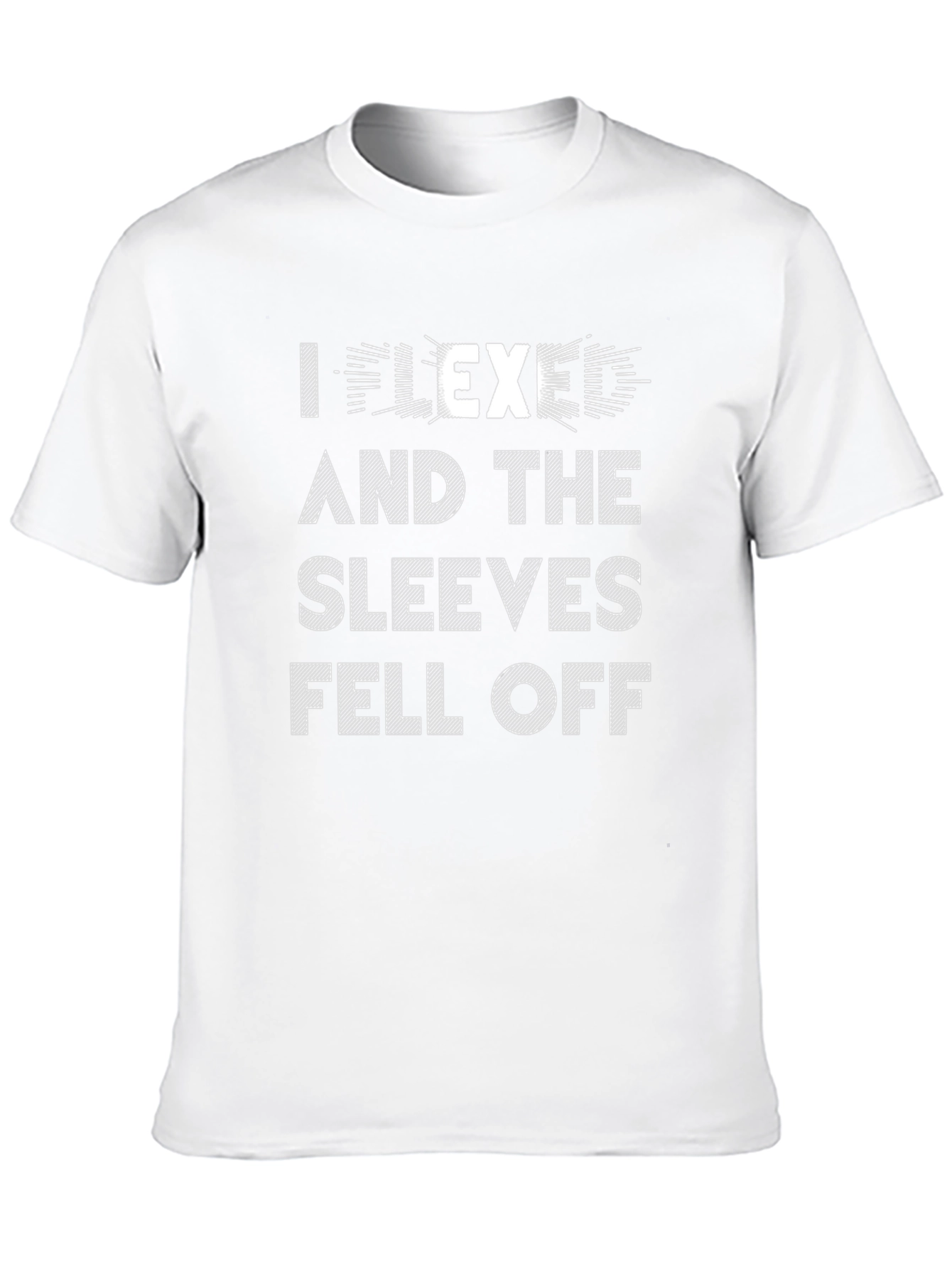I Flexed And The Sleeves Fell Off Black Tee