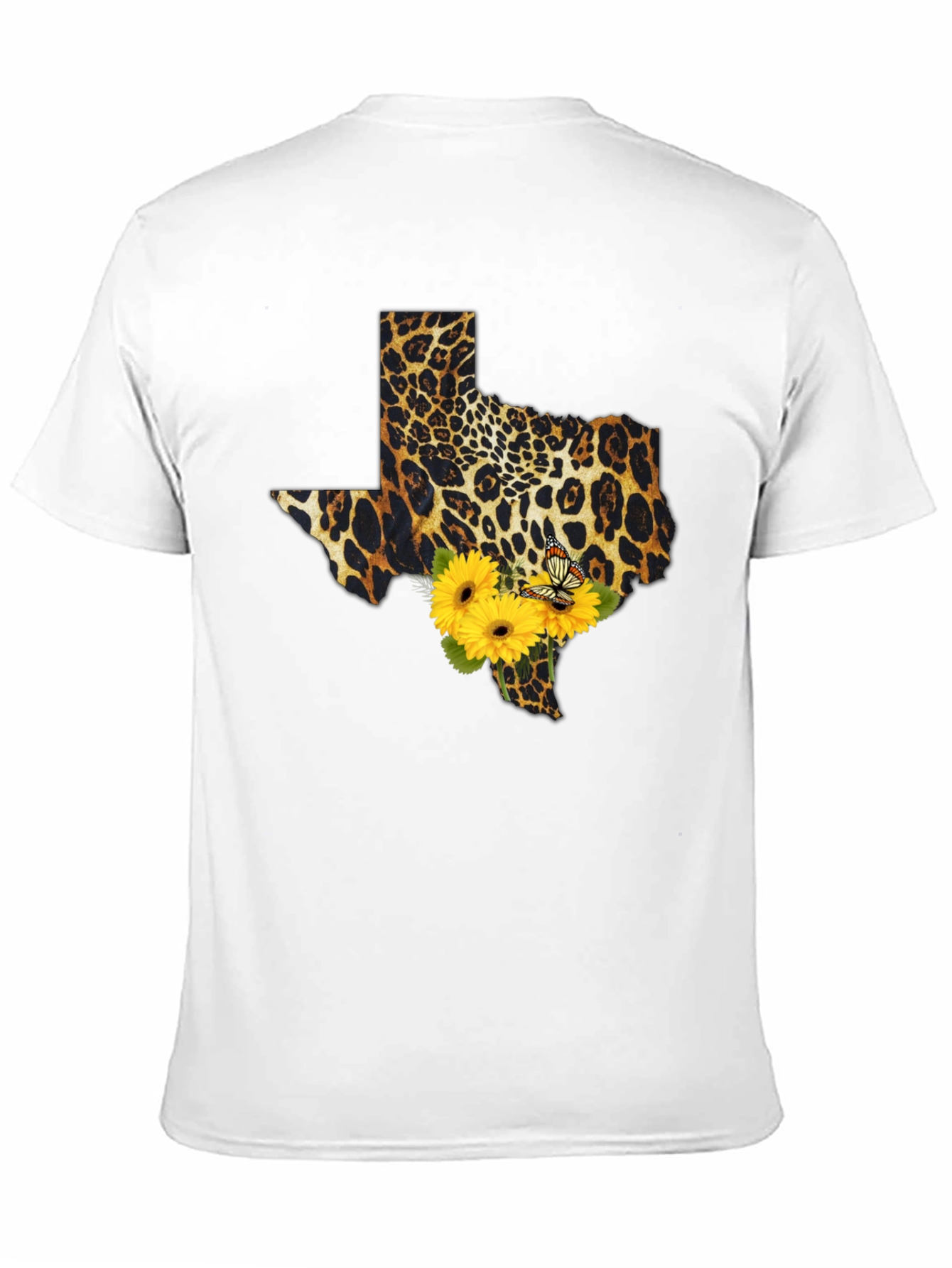 Texas Leopard Print Sunflower Tee