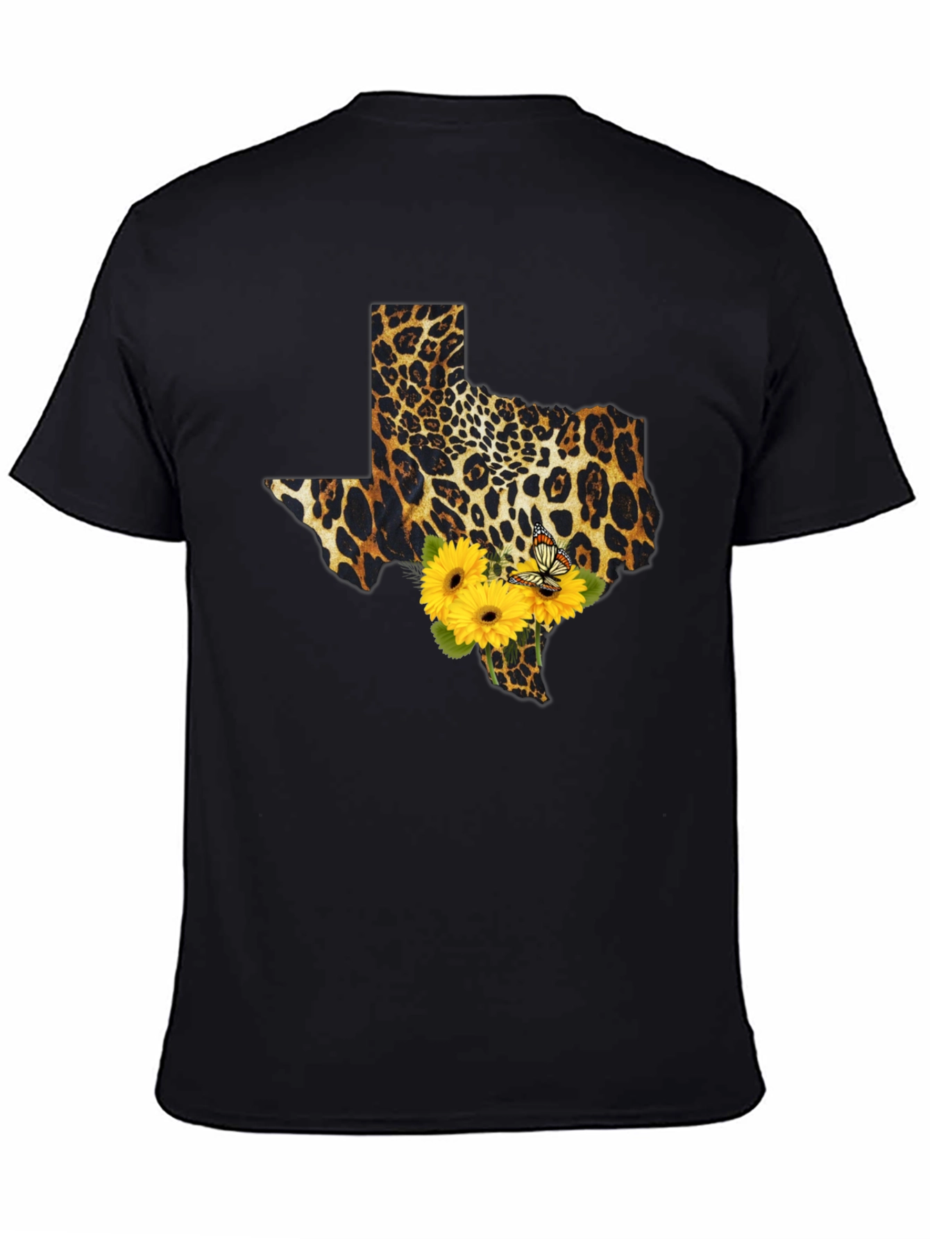 Texas Leopard Print Sunflower Tee