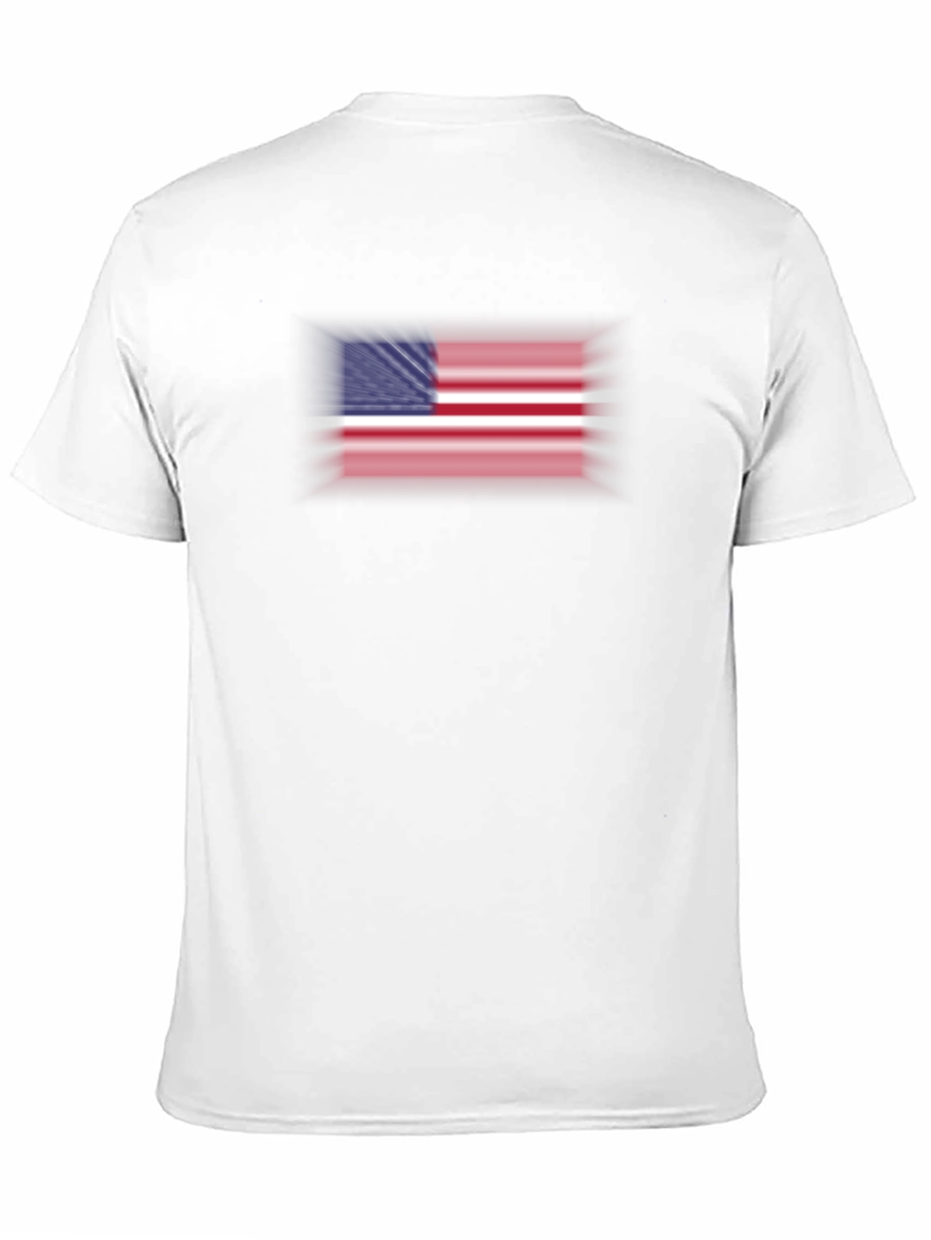 American Flag Graphic Print Black T-Shirt