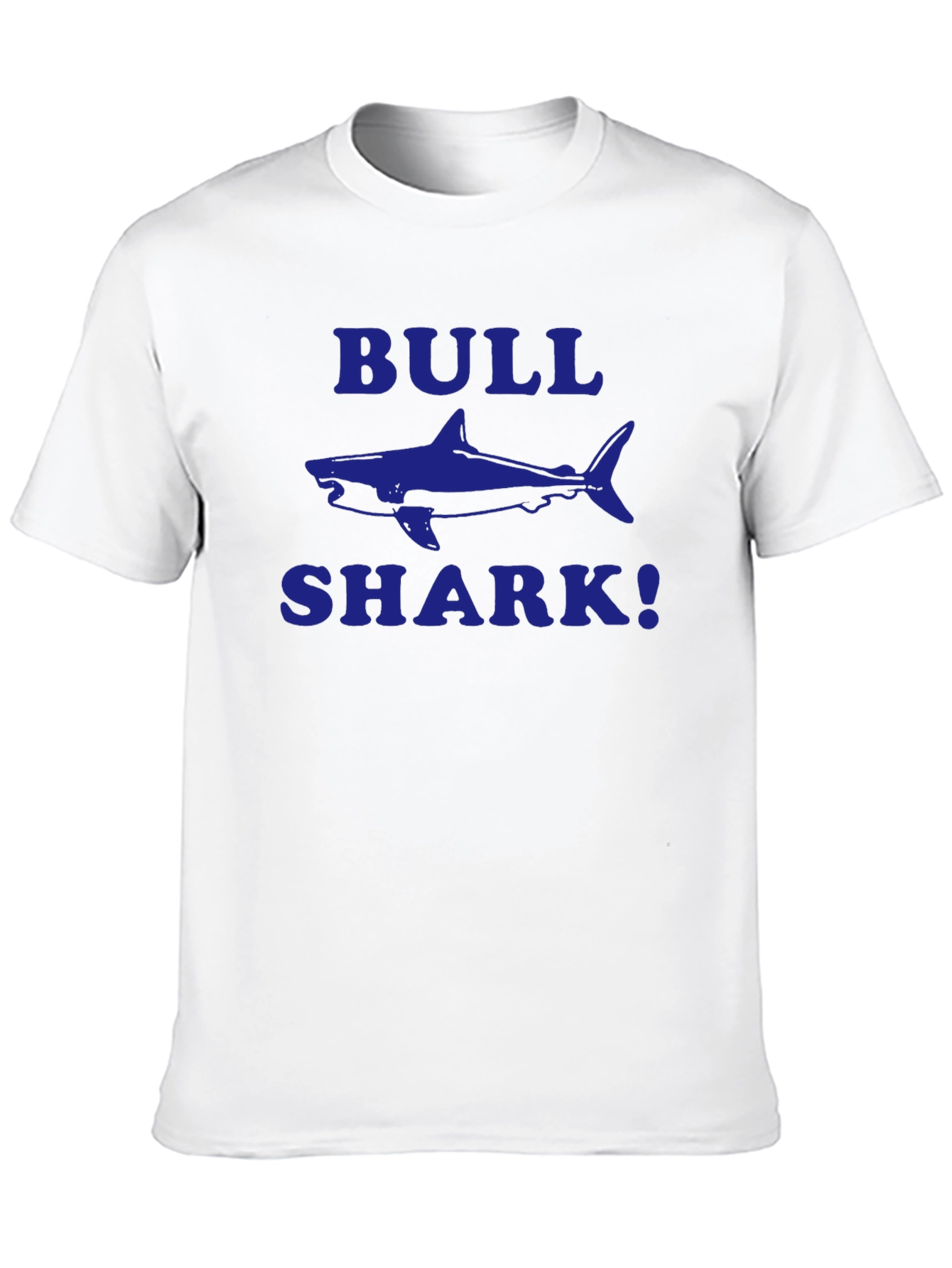 Bull Shark Graphic T-Shirt - Blue Print on Black
