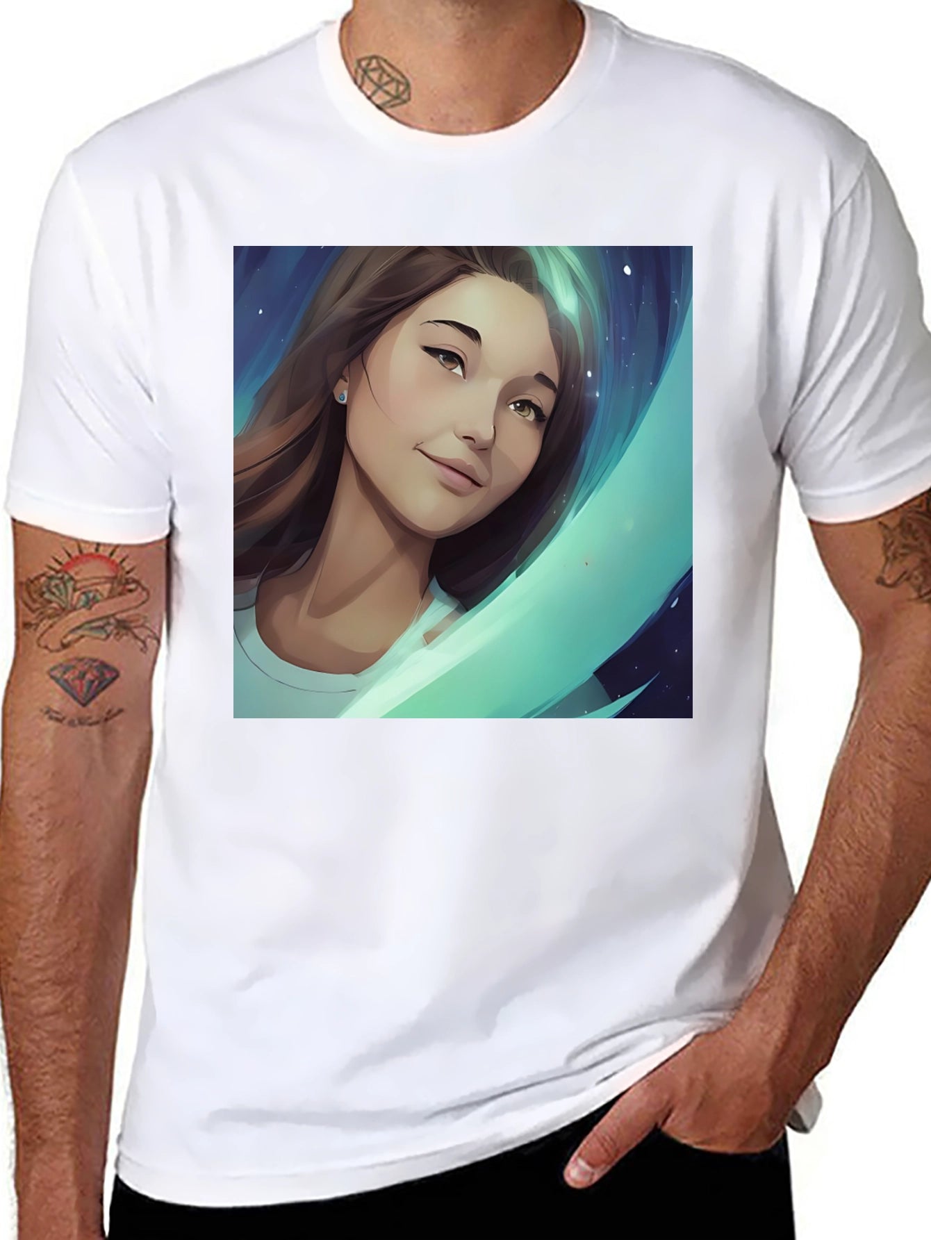 Artistic Portrait Graphic Tee