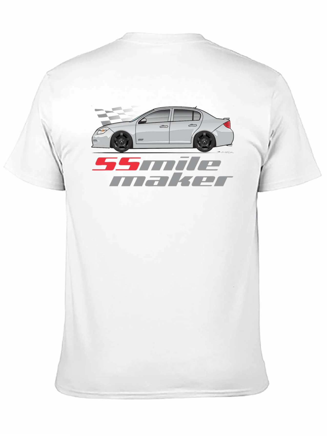 55 Mile Maker Car Graphic Black T-Shirt