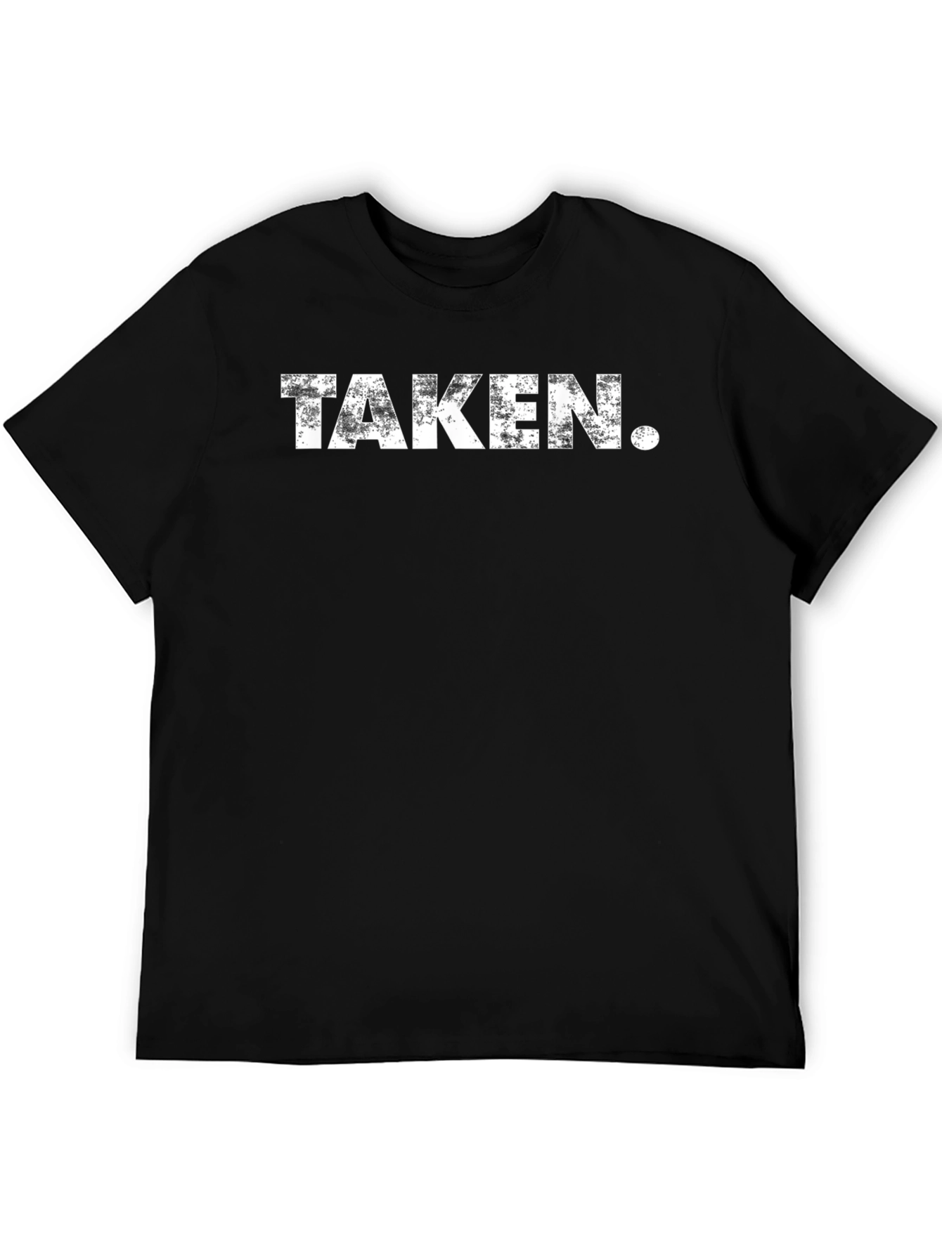 Taken. Distressed Graphic T-Shirt - Black