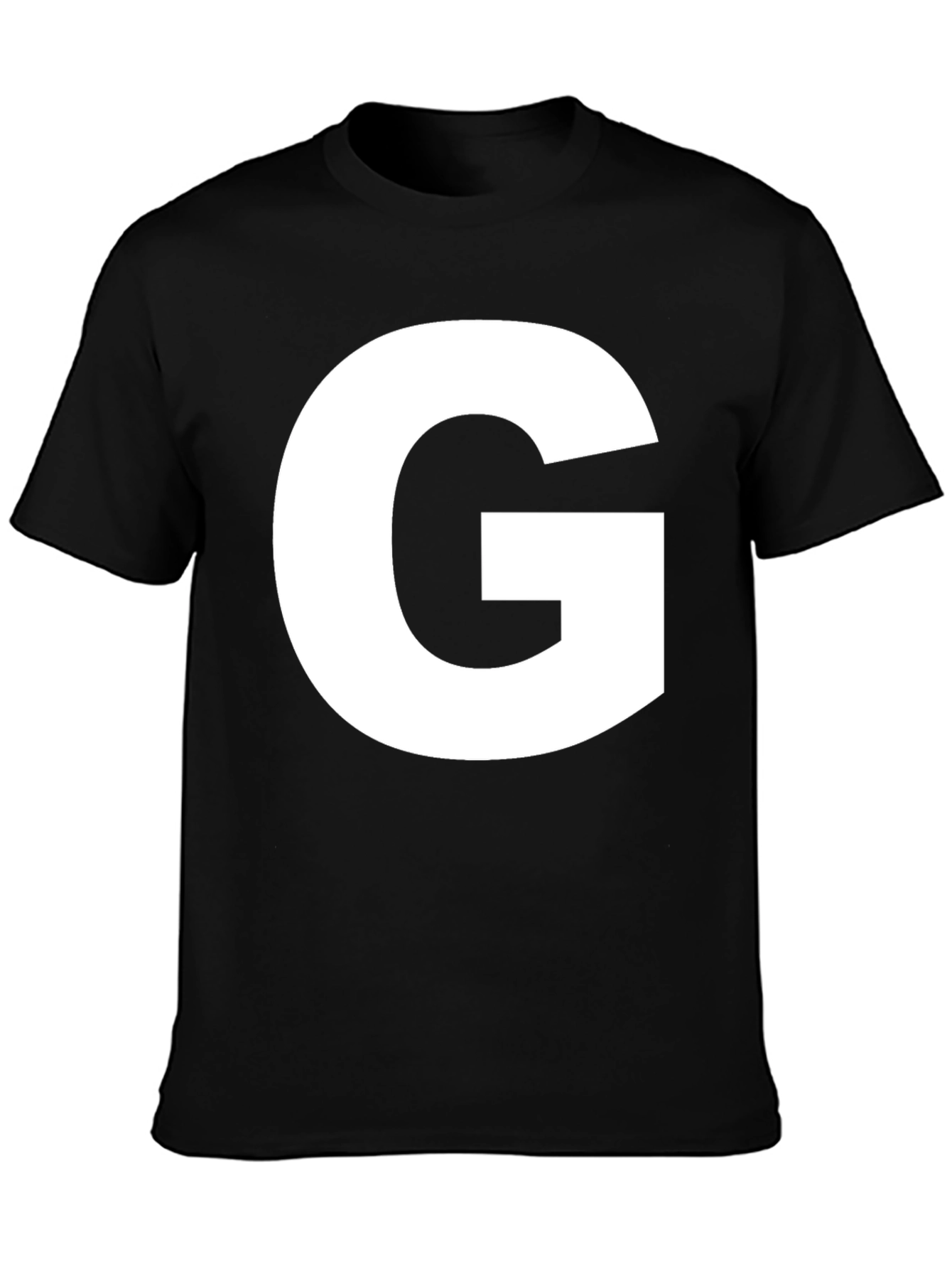 Bold Letter G Black T-Shirt