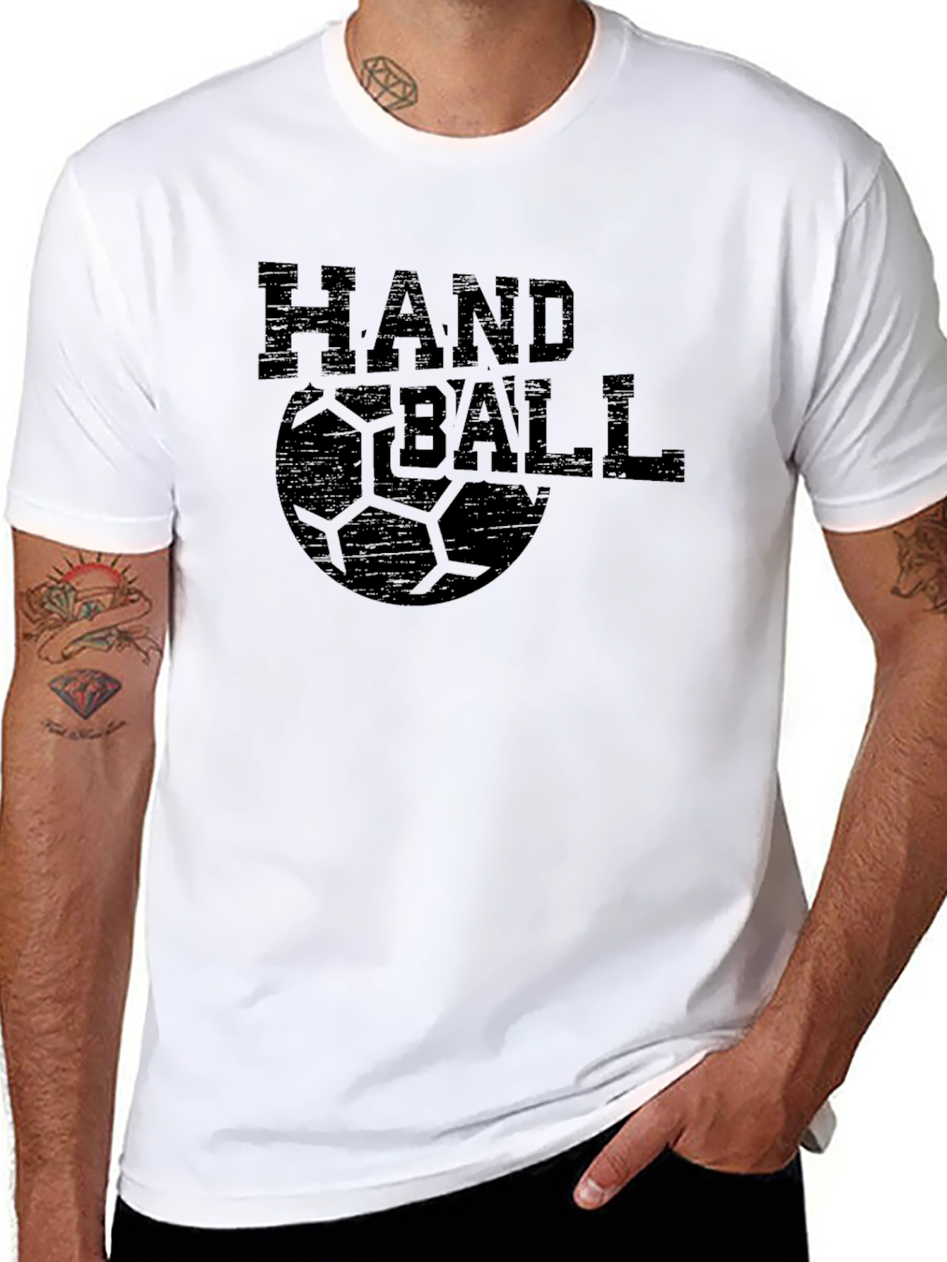 Handball T-Shirt - Distressed Graphic Tee